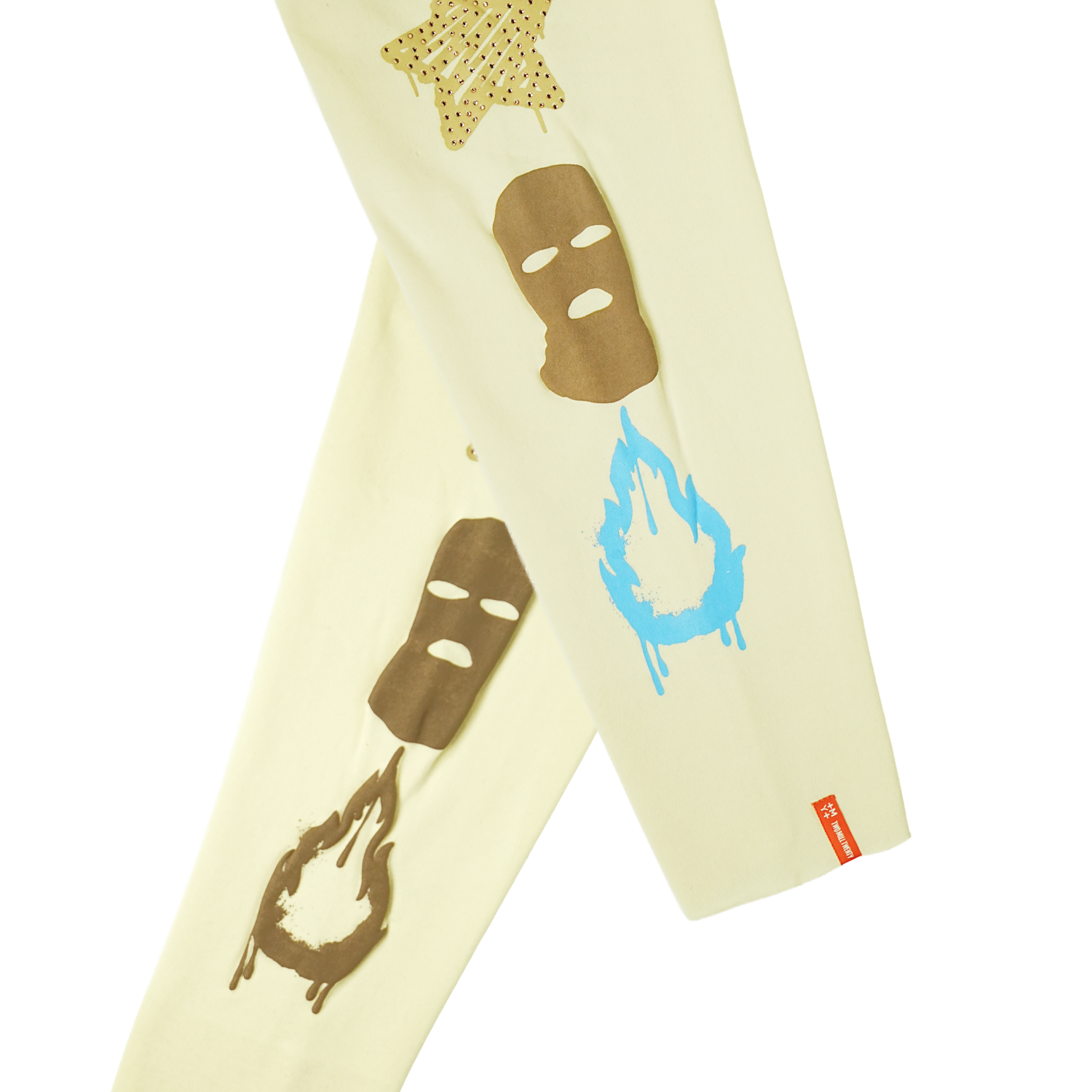 Unisex TWO MILL TWENTY Can't Be Silent Rhinestone Hoodie Cream