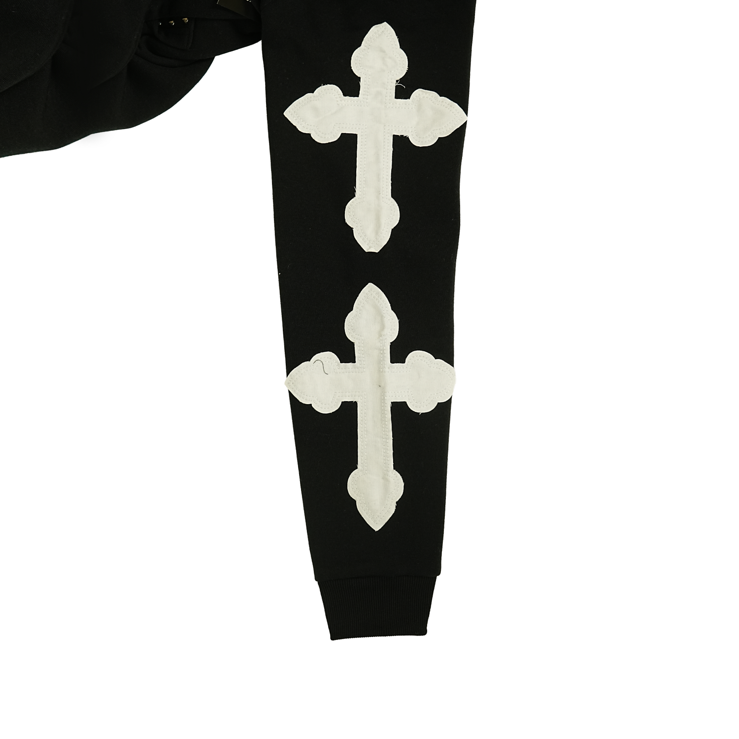 Men's TWO MILL TWENTY Saint Studded Hoodie Black