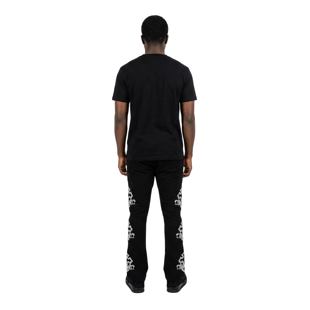 Men's TWO MILL TWENTY Gothic Rebel Joggers Black