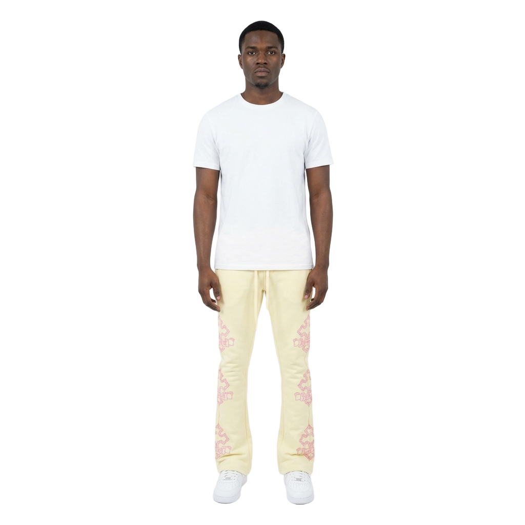 Men's TWO MILL TWENTY Gothic Rebel Joggers Cream
