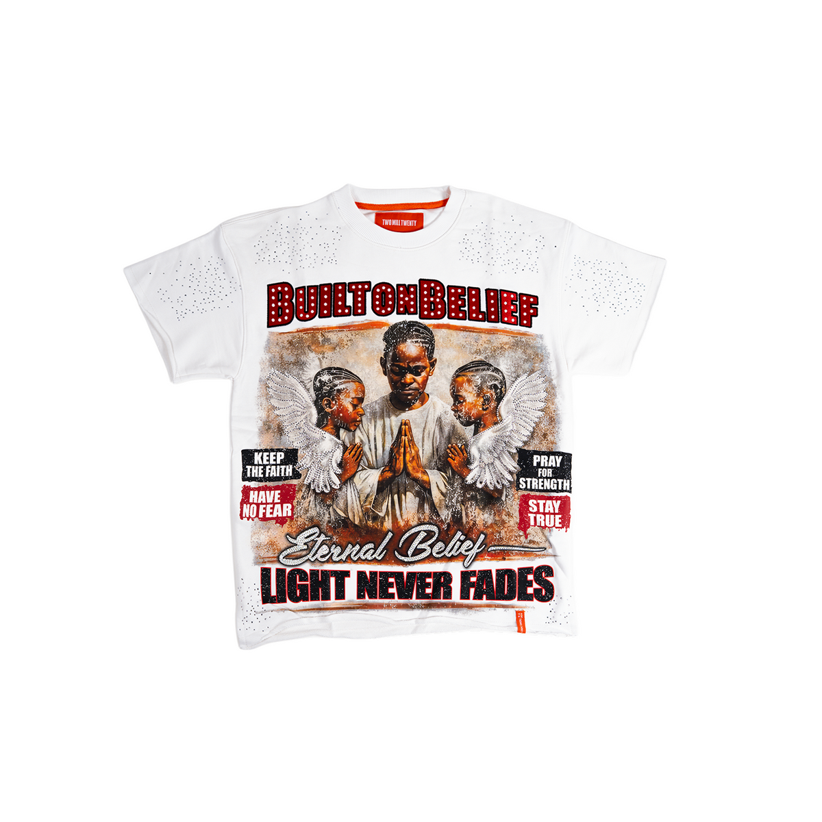 TWO MILL TWENTY Built on Belief Crystal T-Shirt | Chicago City Sports