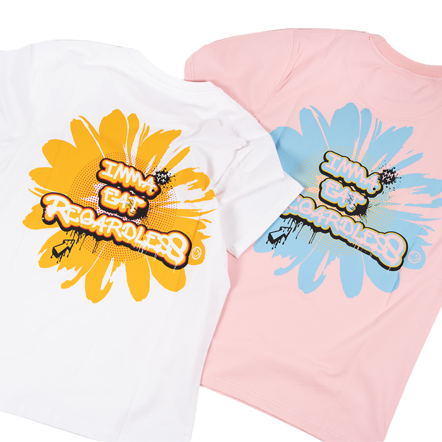 Men's TWO MILL TWENTY Imma Eat Regardless Sunflower T-Shirt Pink