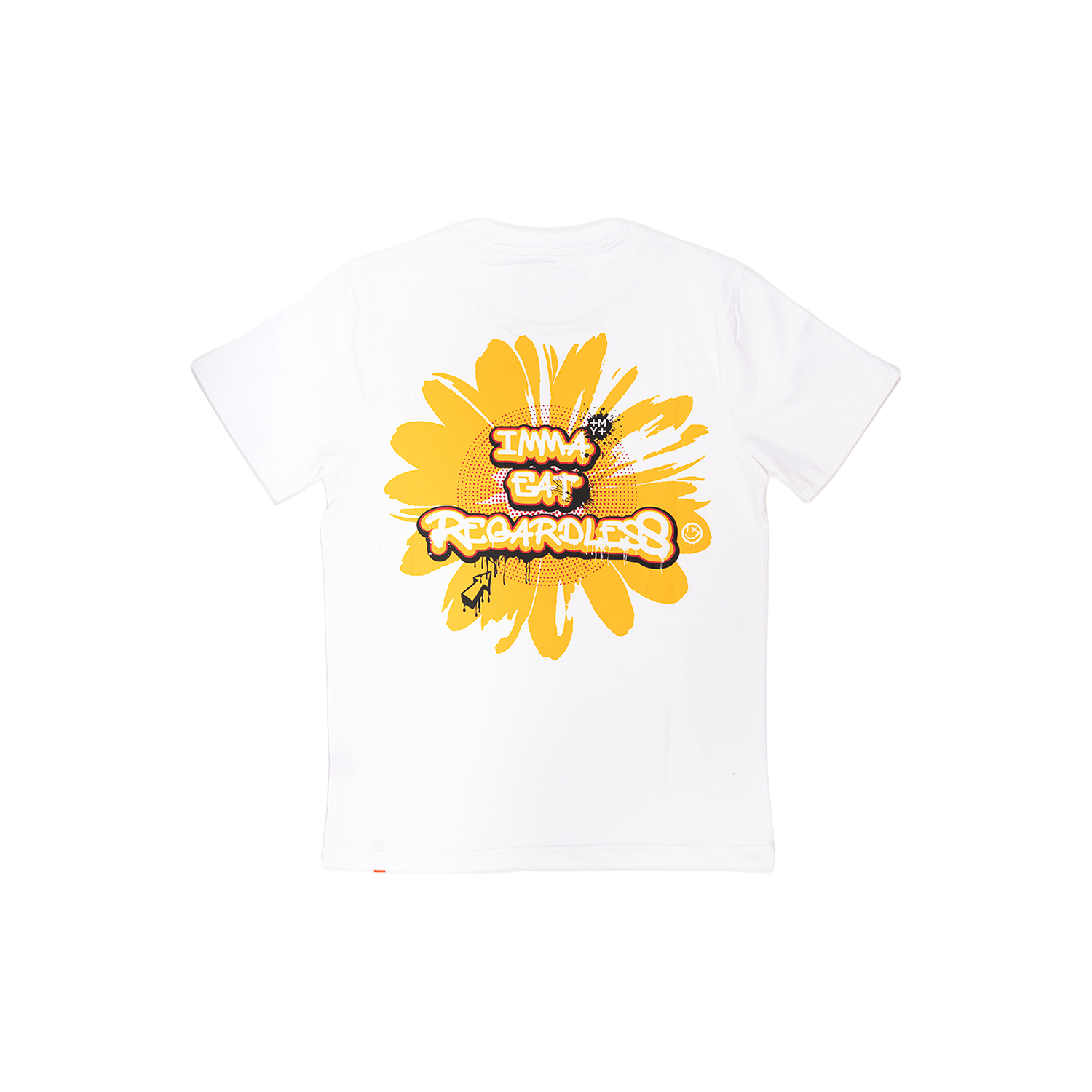 Men's TWO MILL TWENTY Imma Eat Regardless Sunflower T-Shirt White