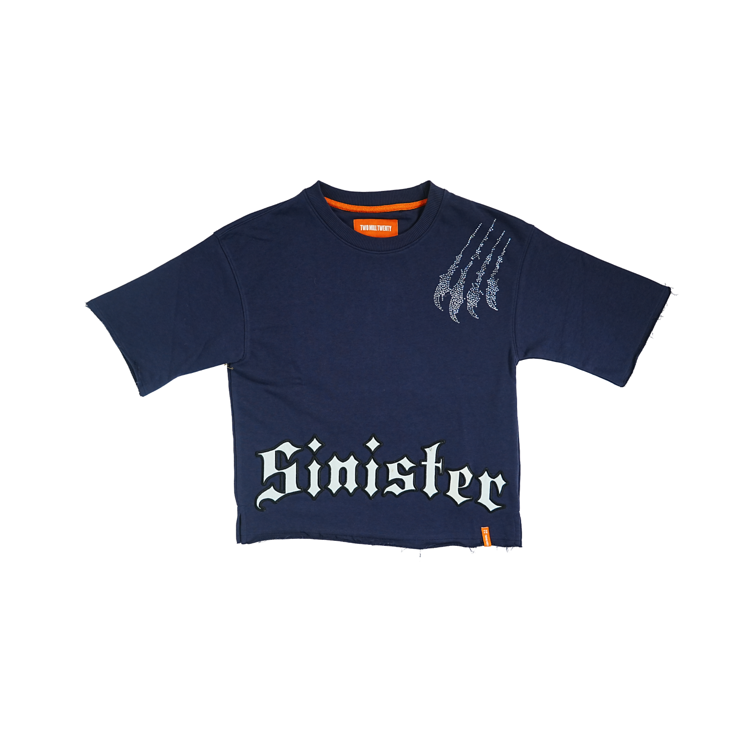 Men's TWO MILL TWENTY Sinister Boxy Cut T-Shirt Navy