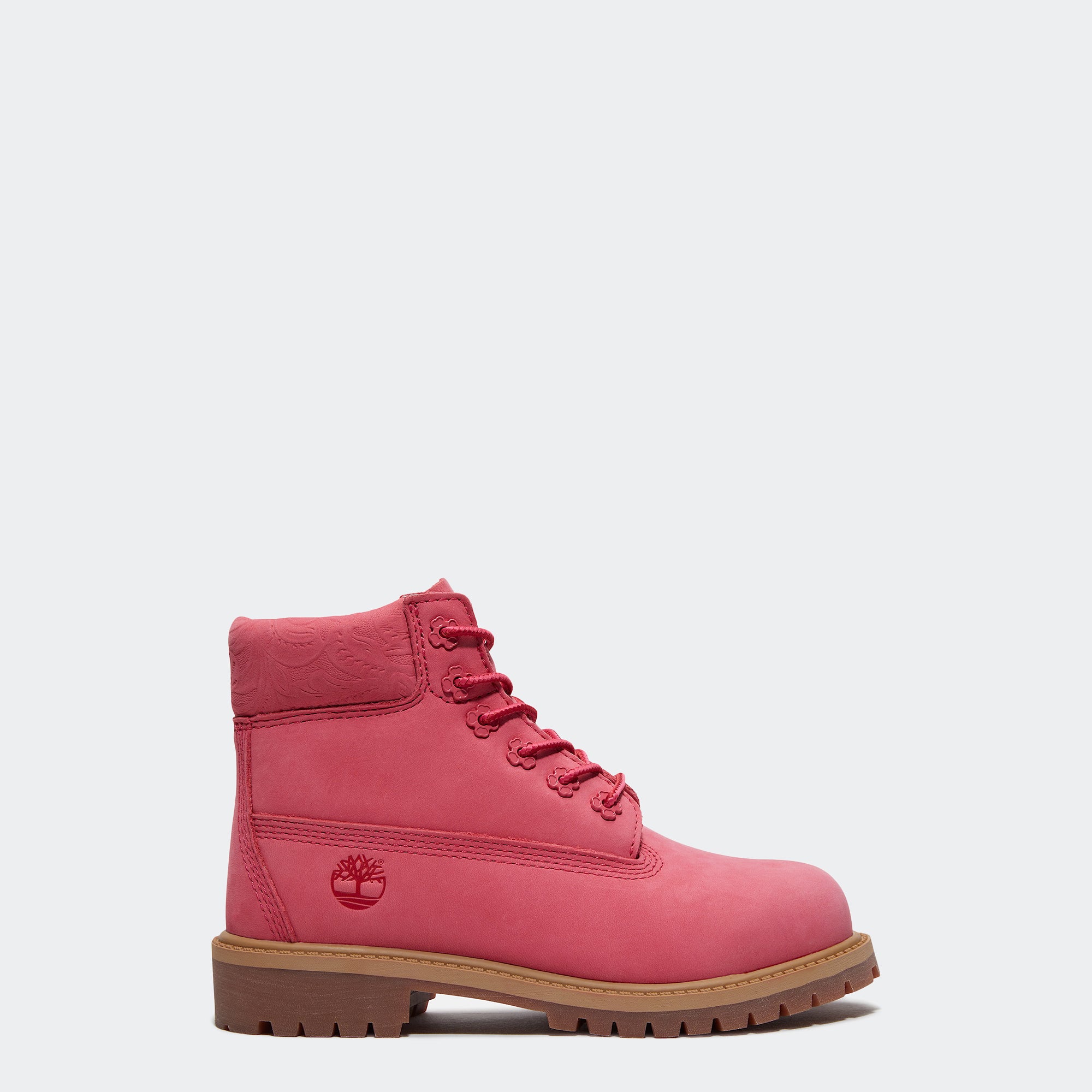 Little Kid Timberland Premium 6-Inch Waterproof Boots Bright Pink Nubuck