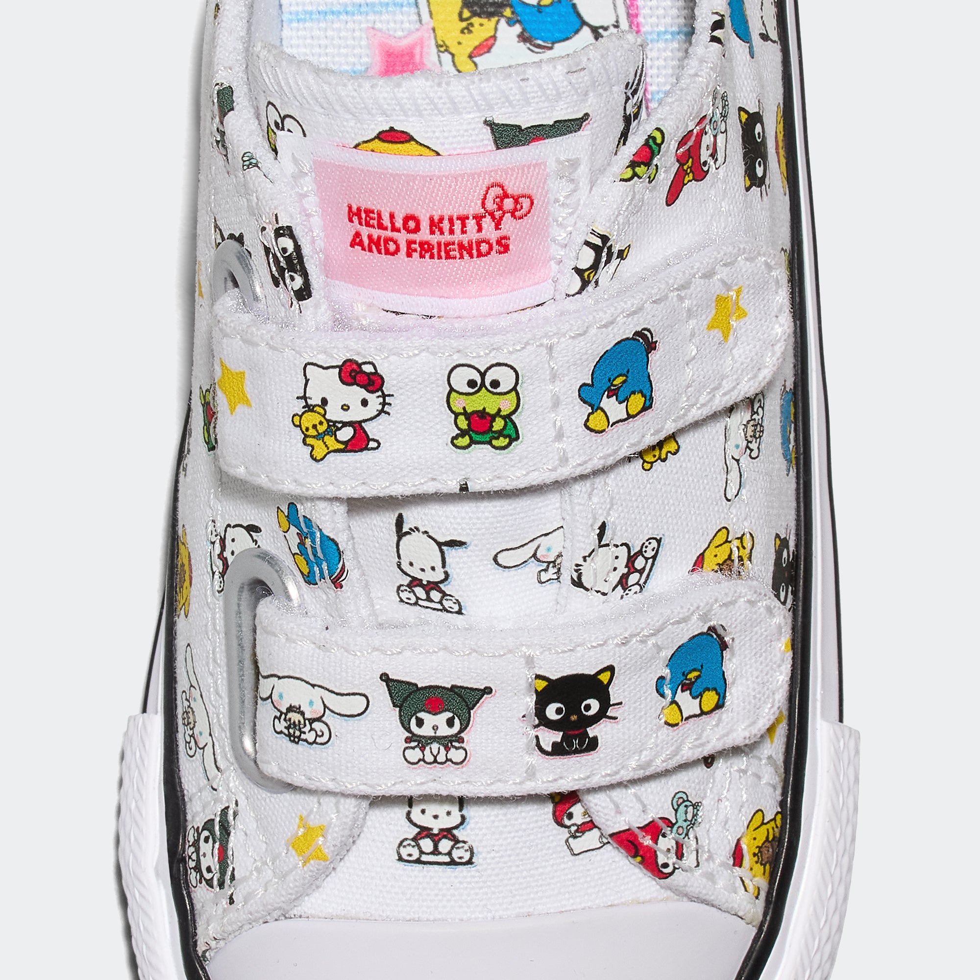 Toddler Converse Chuck Taylor All Star x Hello Kitty Easy On Strap Shoes White
