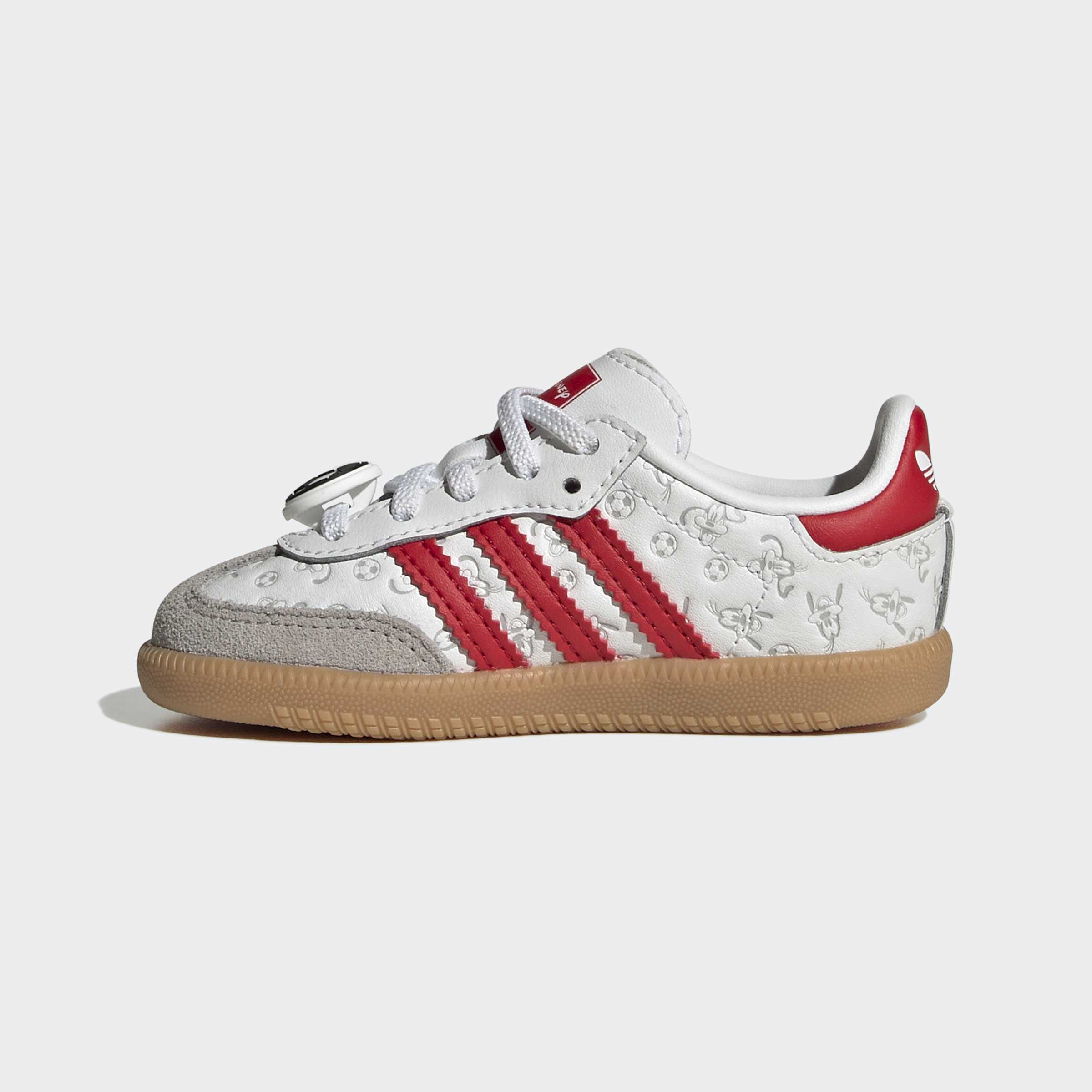 Toddlers adidas Originals Disney Samba OG Comfort Closure Elastic Lace Shoes Goofy