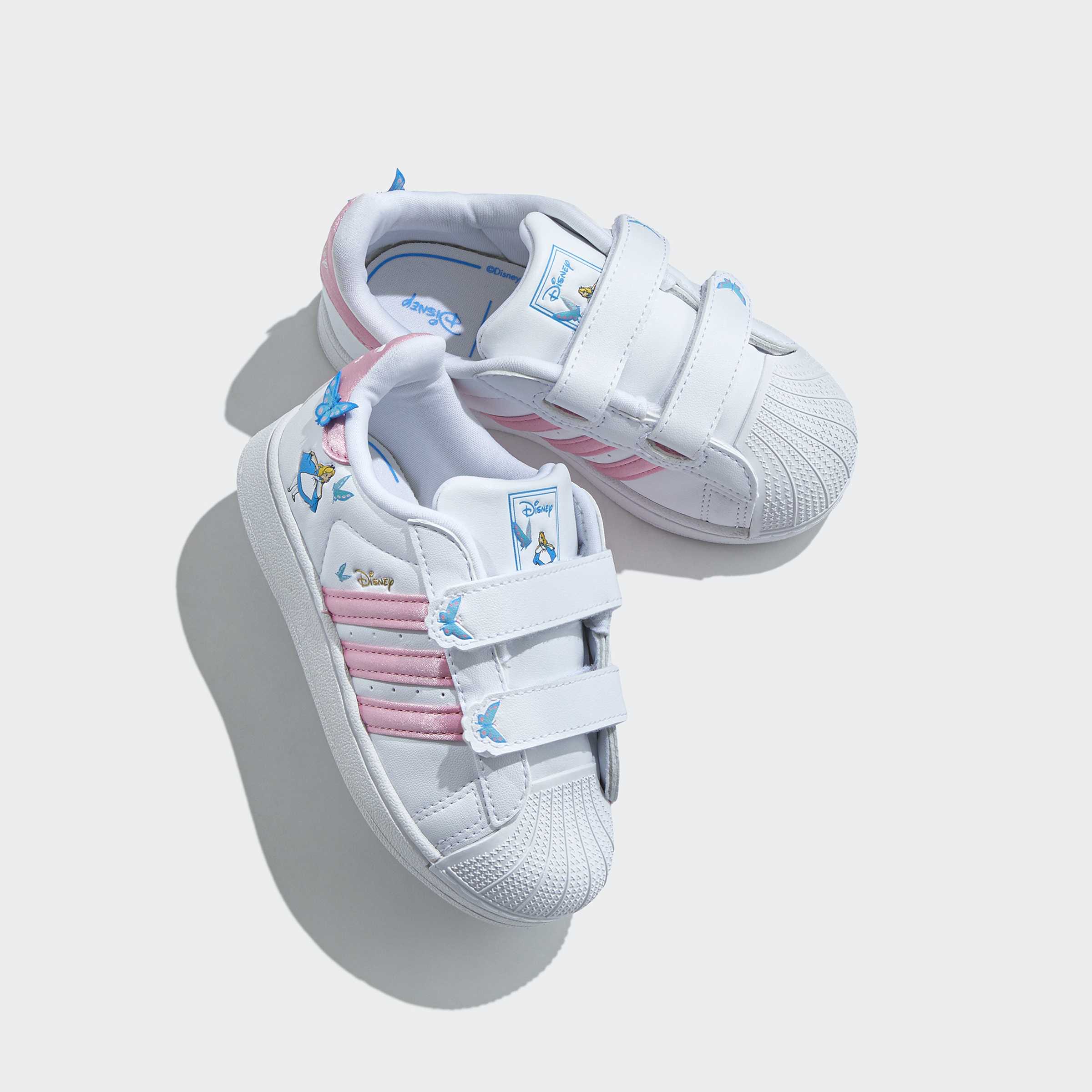 Toddlers adidas Originals Disney Superstar II Comfort Closure Shoes Alice in Wonderland