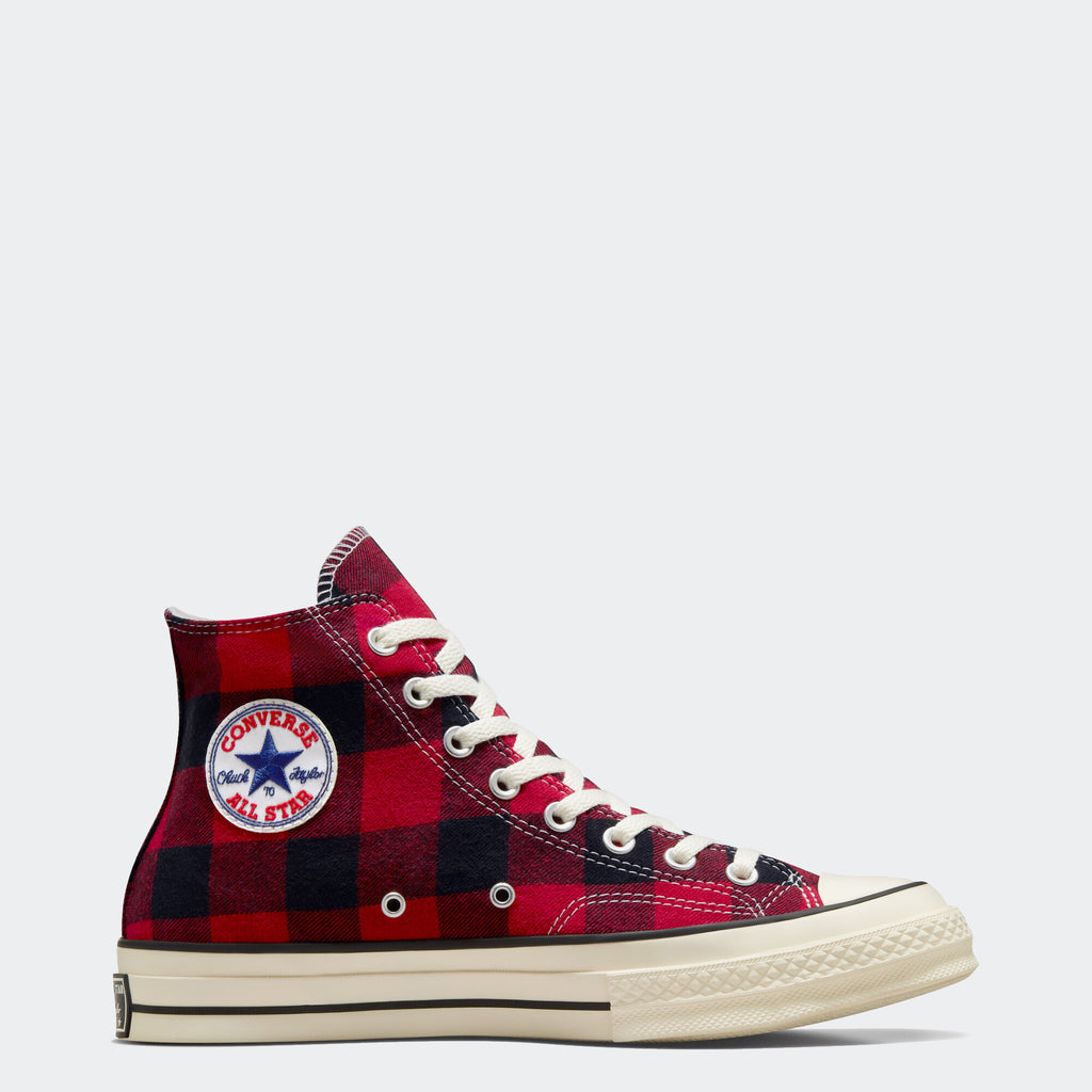 Unisex Converse Chuck 70 Upcycled Red Flannel