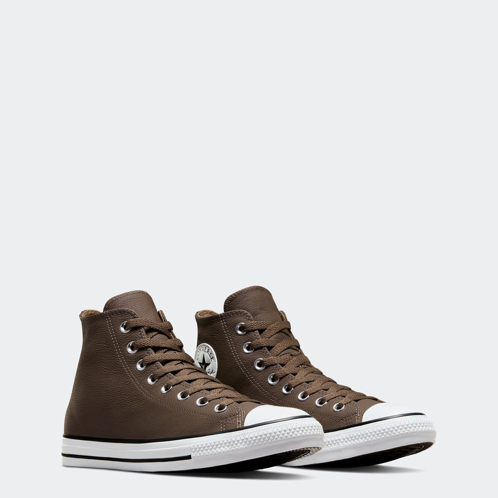 Unisex Converse Chuck Taylor All Star Leather High Top Shoes Engine Smoke