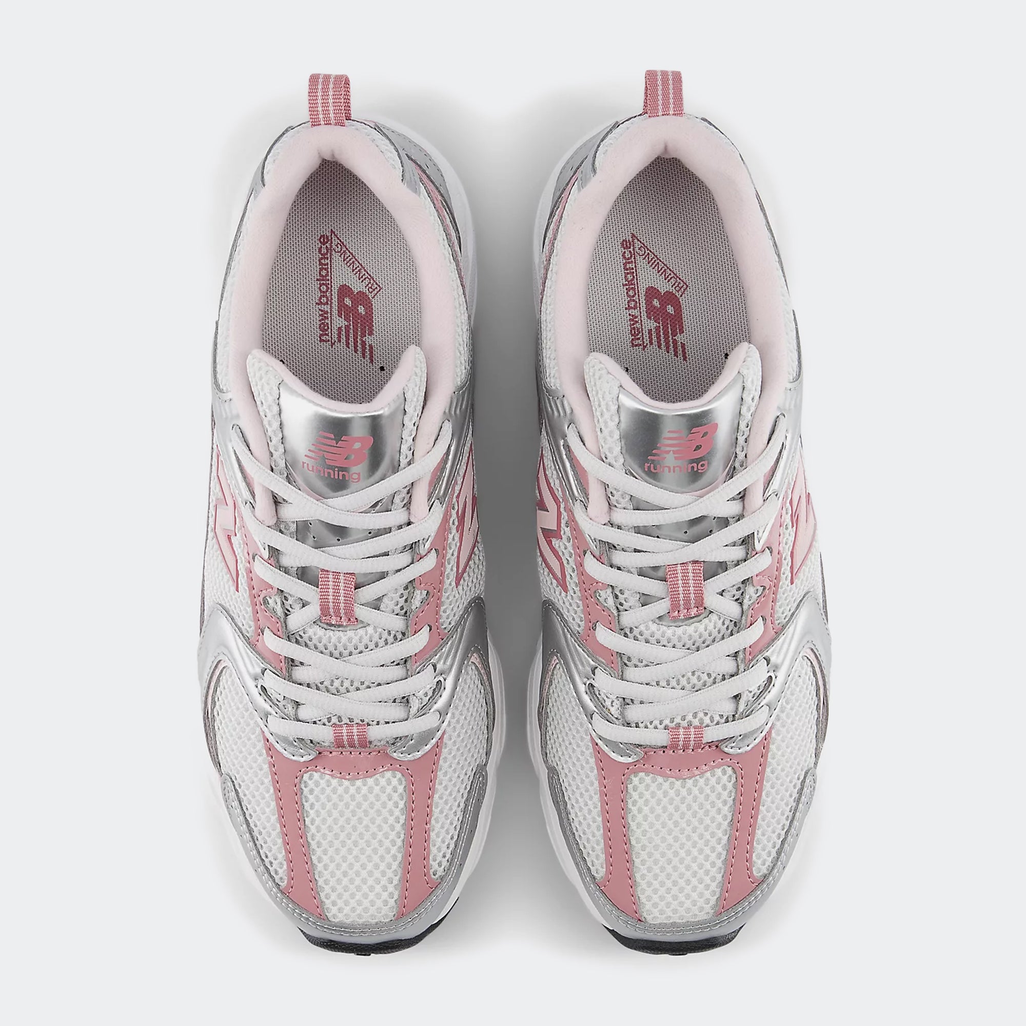 Unisex New Balance 530 Shoes White / Metallic Rosewood