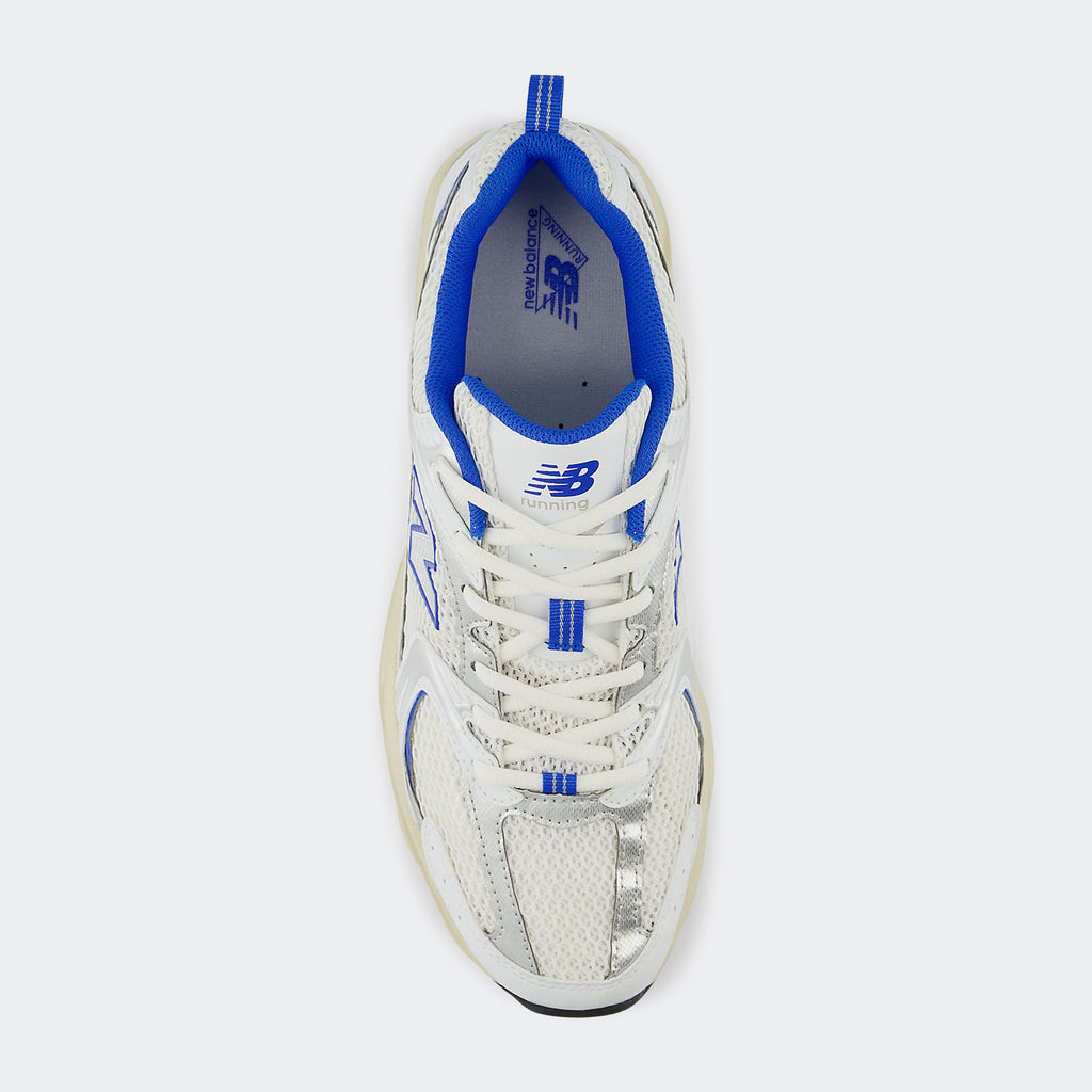 Unisex New Balance 530 Shoes White/ Blue Oasis