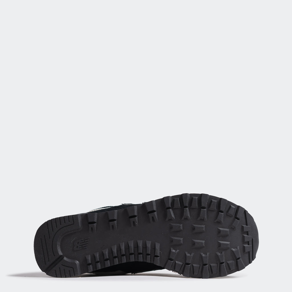 Unisex New Balance 574 Shoes Black Grey White