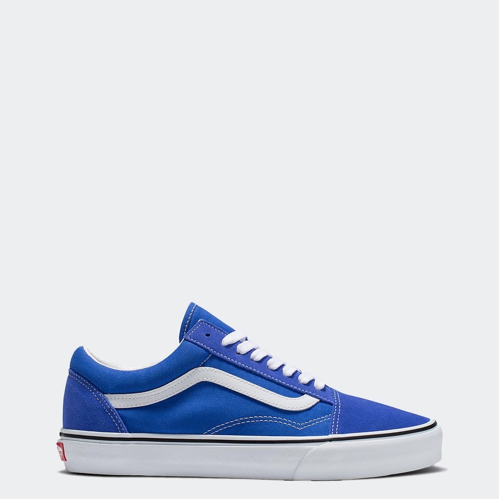 Unisex Vans Canvas Old Skool Shoes Dazzling Blue