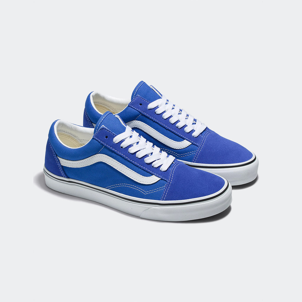Unisex Vans Canvas Old Skool Shoes Dazzling Blue
