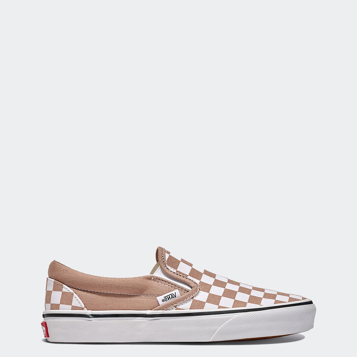 Vans Checkerboard Slip-On Shoes Warm Taupe Brown | Chicago 