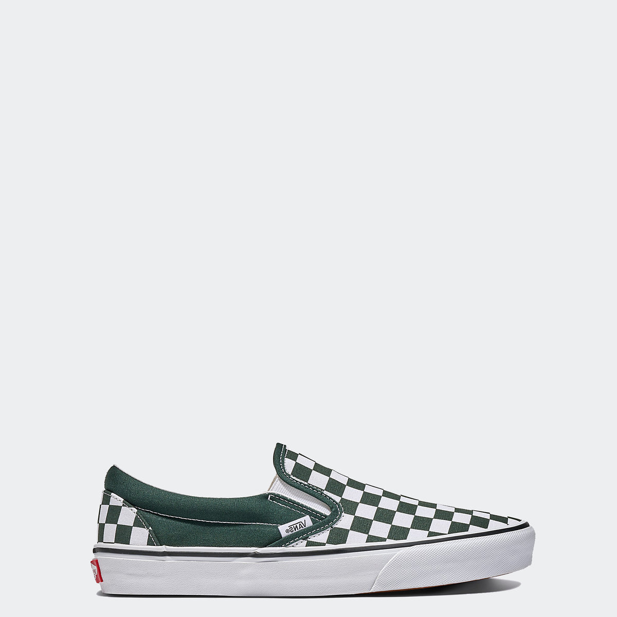 Vans Checkerboard Slip-On Shoes Scarab Green | Chicago City Sports