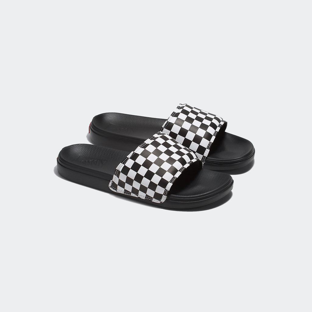 Unisex Vans La Costa Slide-On Checkerboard Sandal Rainy Day