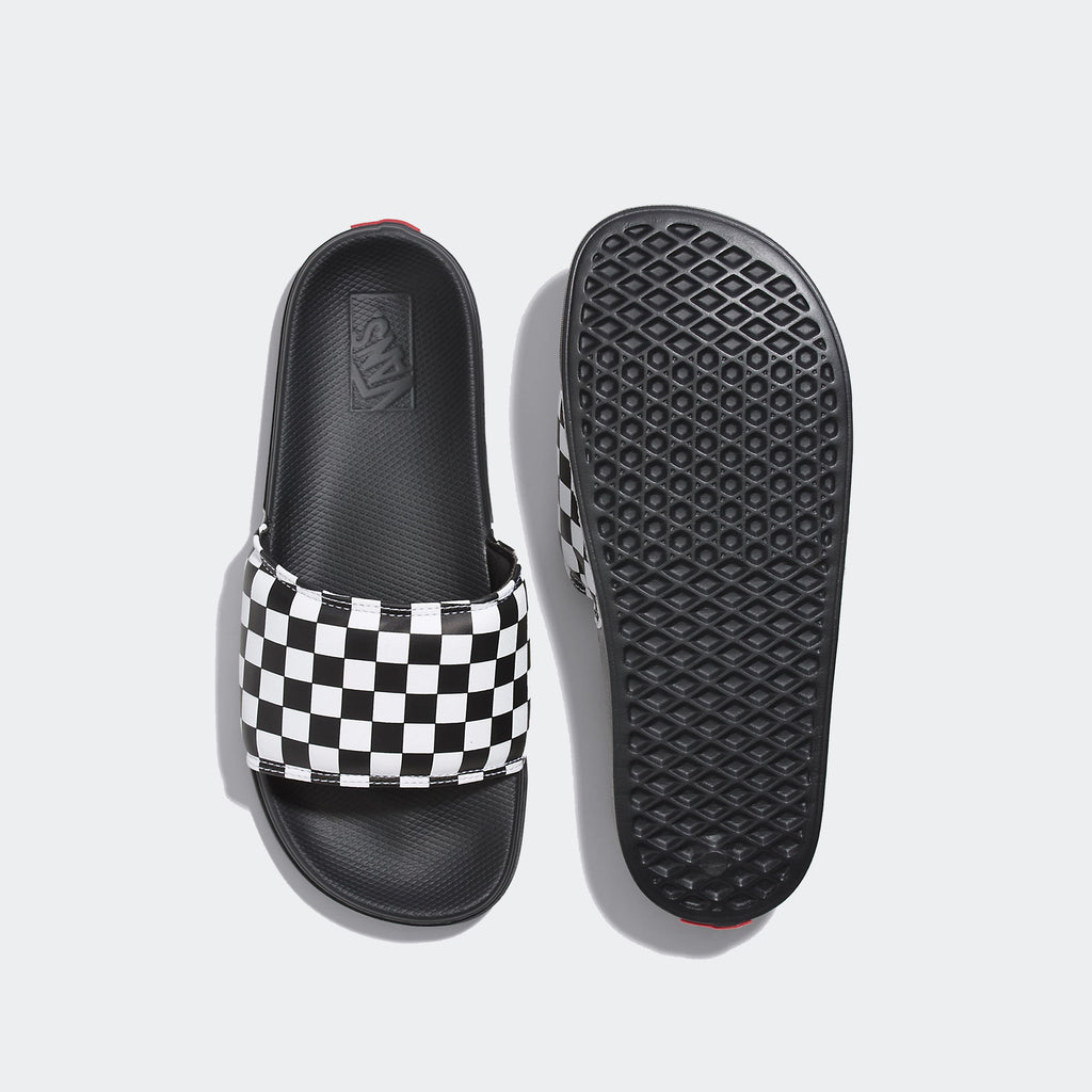 Unisex Vans La Costa Slide-On Checkerboard Sandal Rainy Day