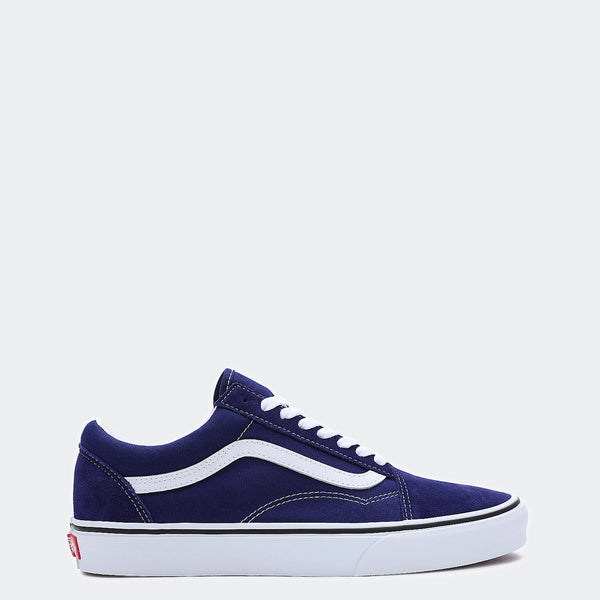 Blue canvas vans deals