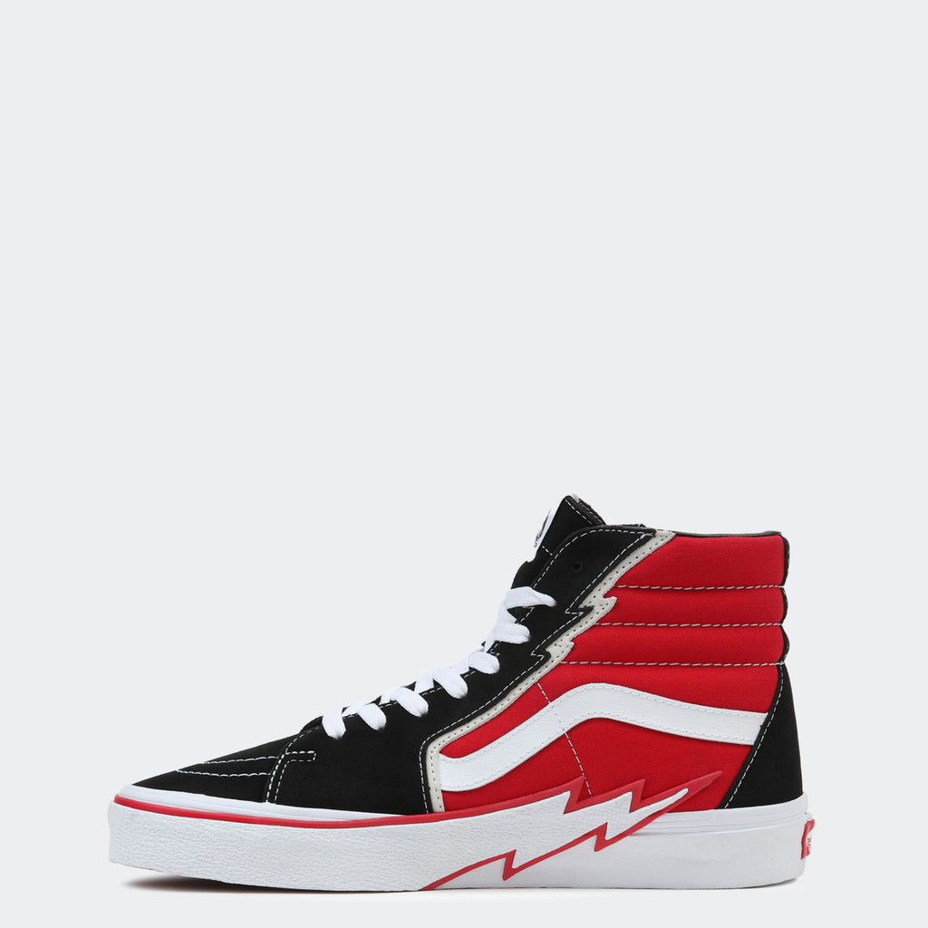 Unisex Vans Sk8-Hi Bolt Shoes Black/Red