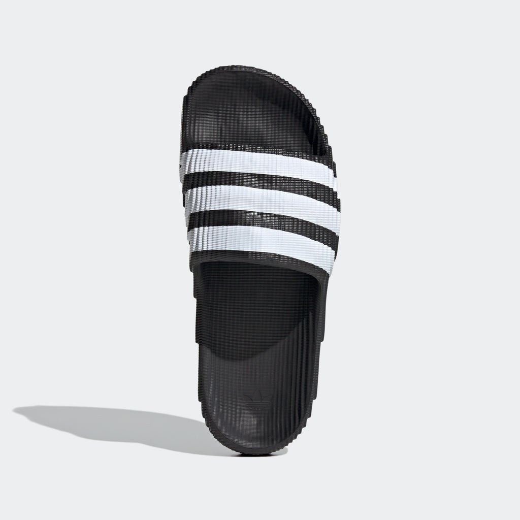 Unisex adidas Originals Adilette 22 Slides Black White