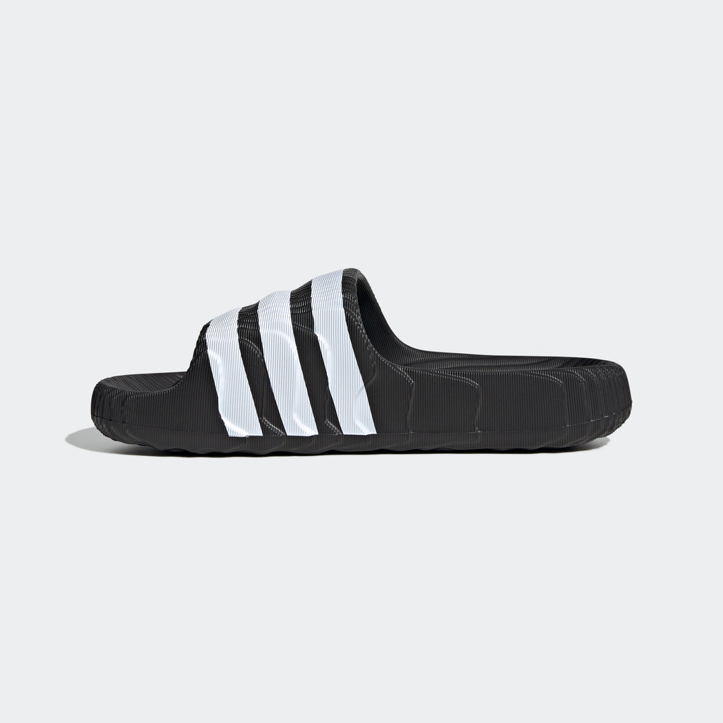 Unisex adidas Originals Adilette 22 Slides Black White