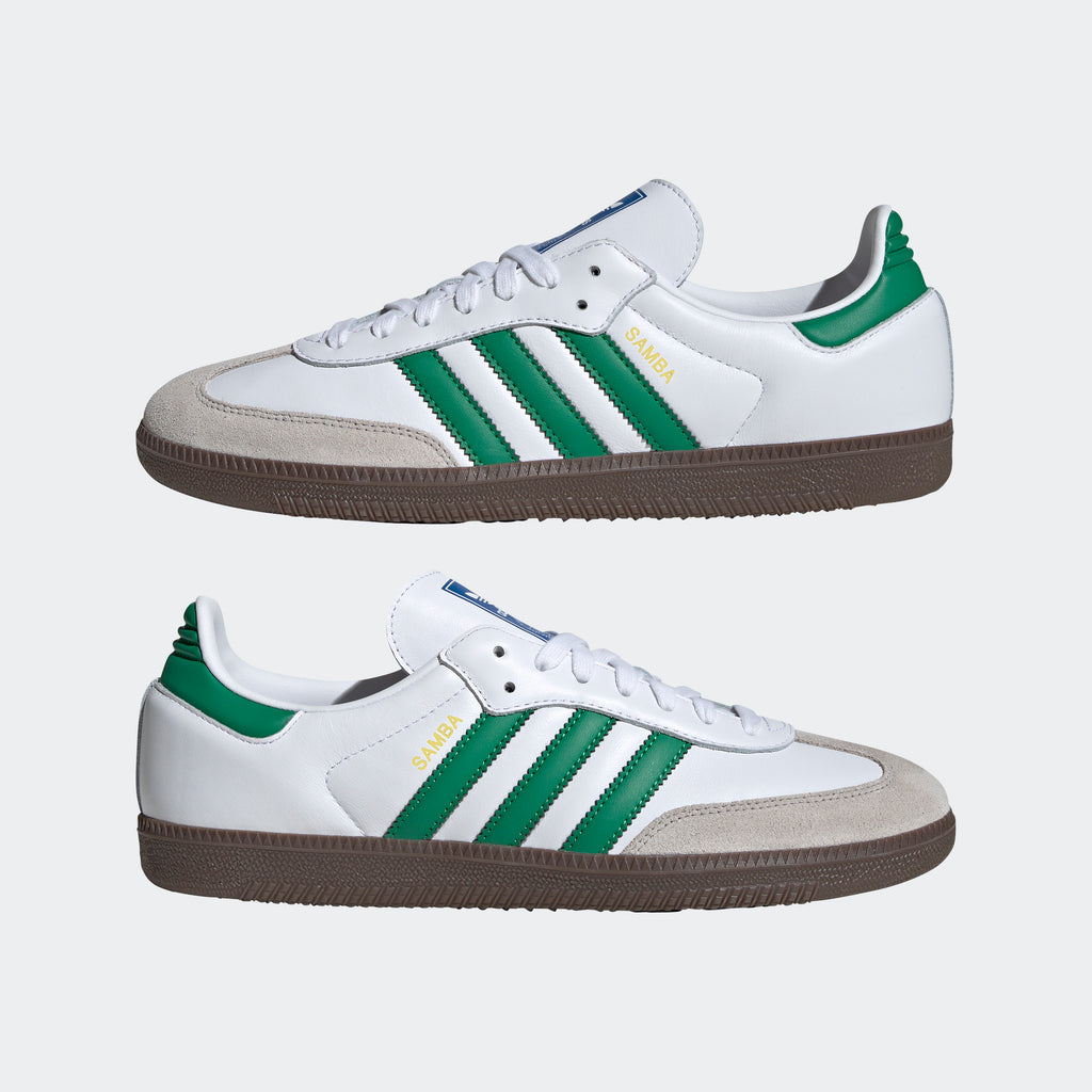 Unisex adidas Originals Samba OG Shoes Cloud White Green