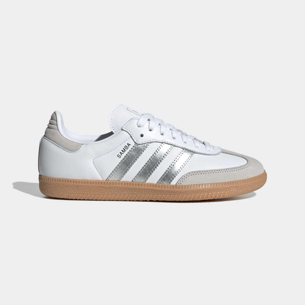 Unisex adidas Originals Samba OG Shoes White Silver Metallic