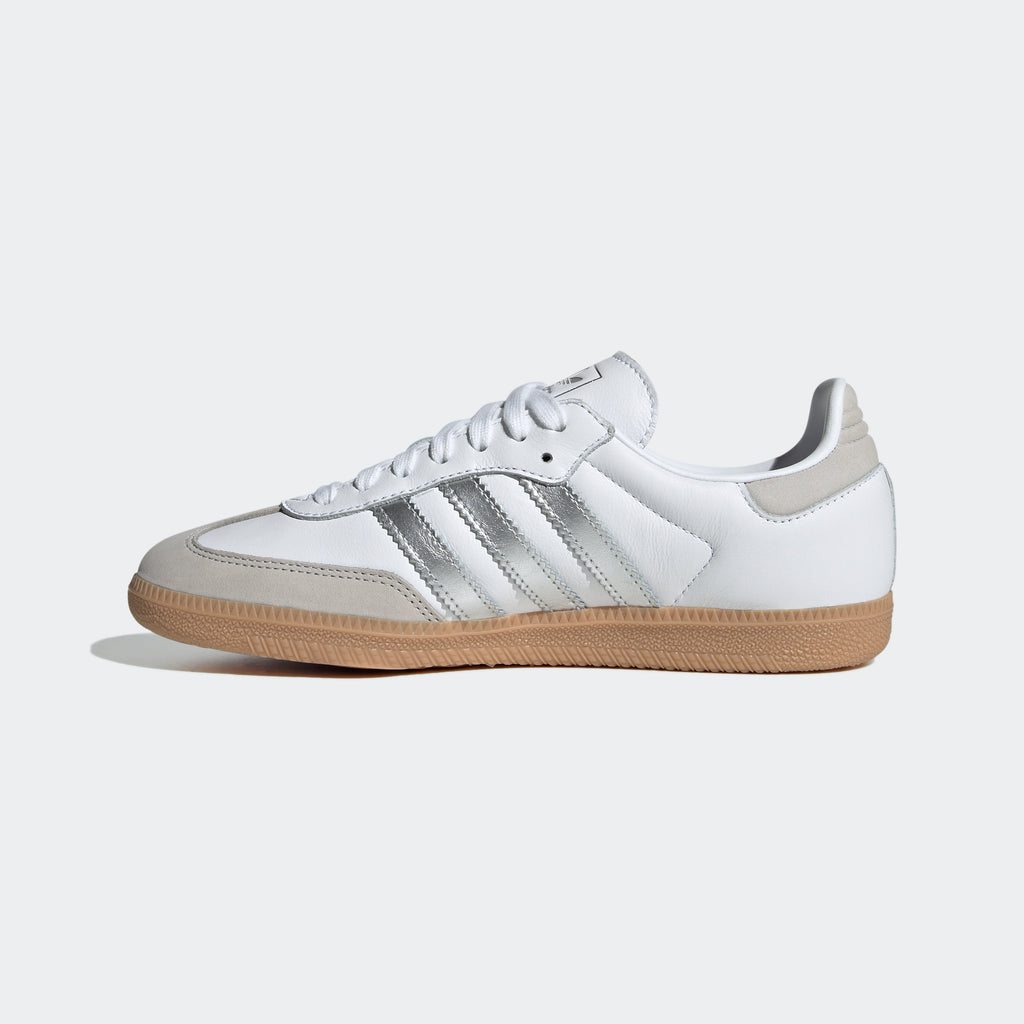 Unisex adidas Originals Samba OG Shoes White Silver Metallic