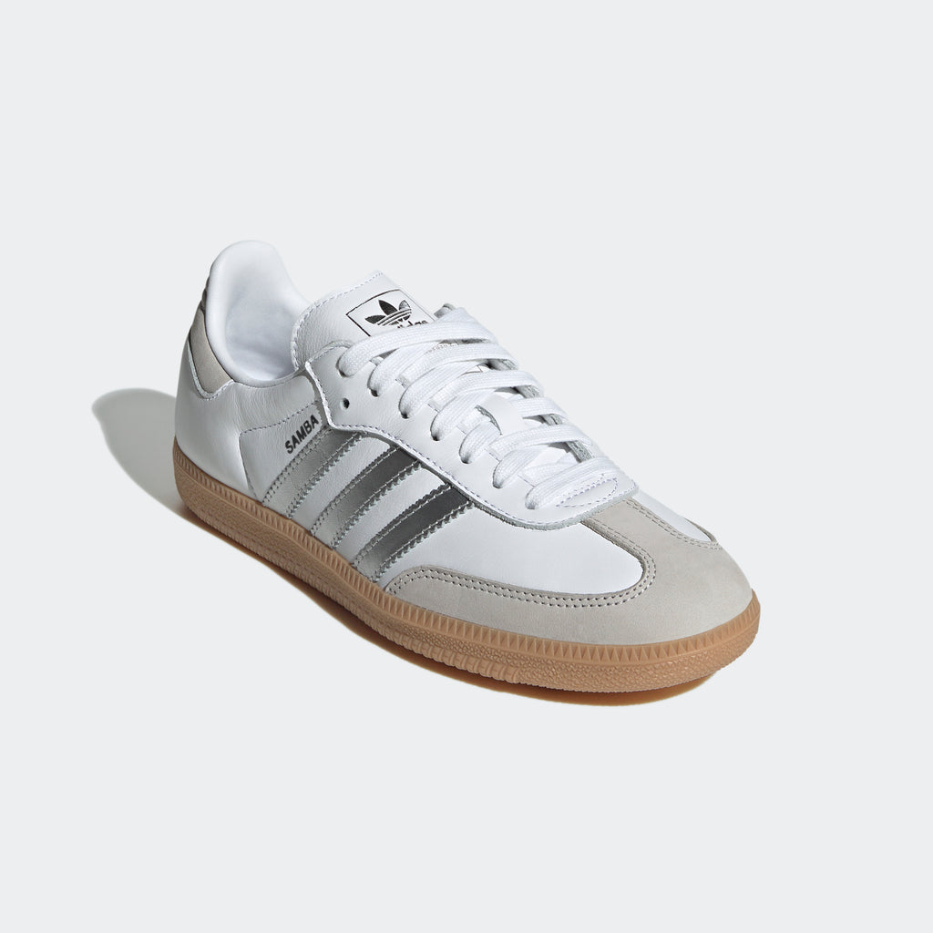 Unisex adidas Originals Samba OG Shoes White Silver Metallic