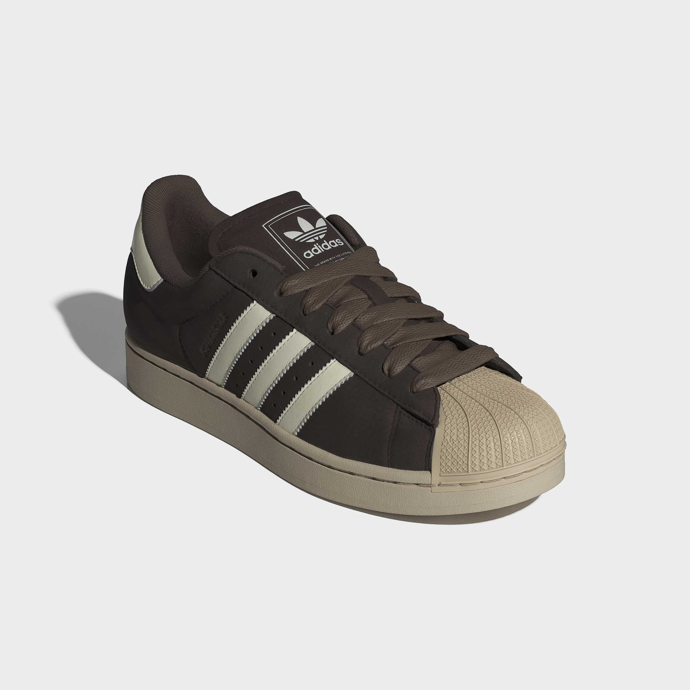 Men's adidas Originals Superstar II Shoes Aurora Coffee