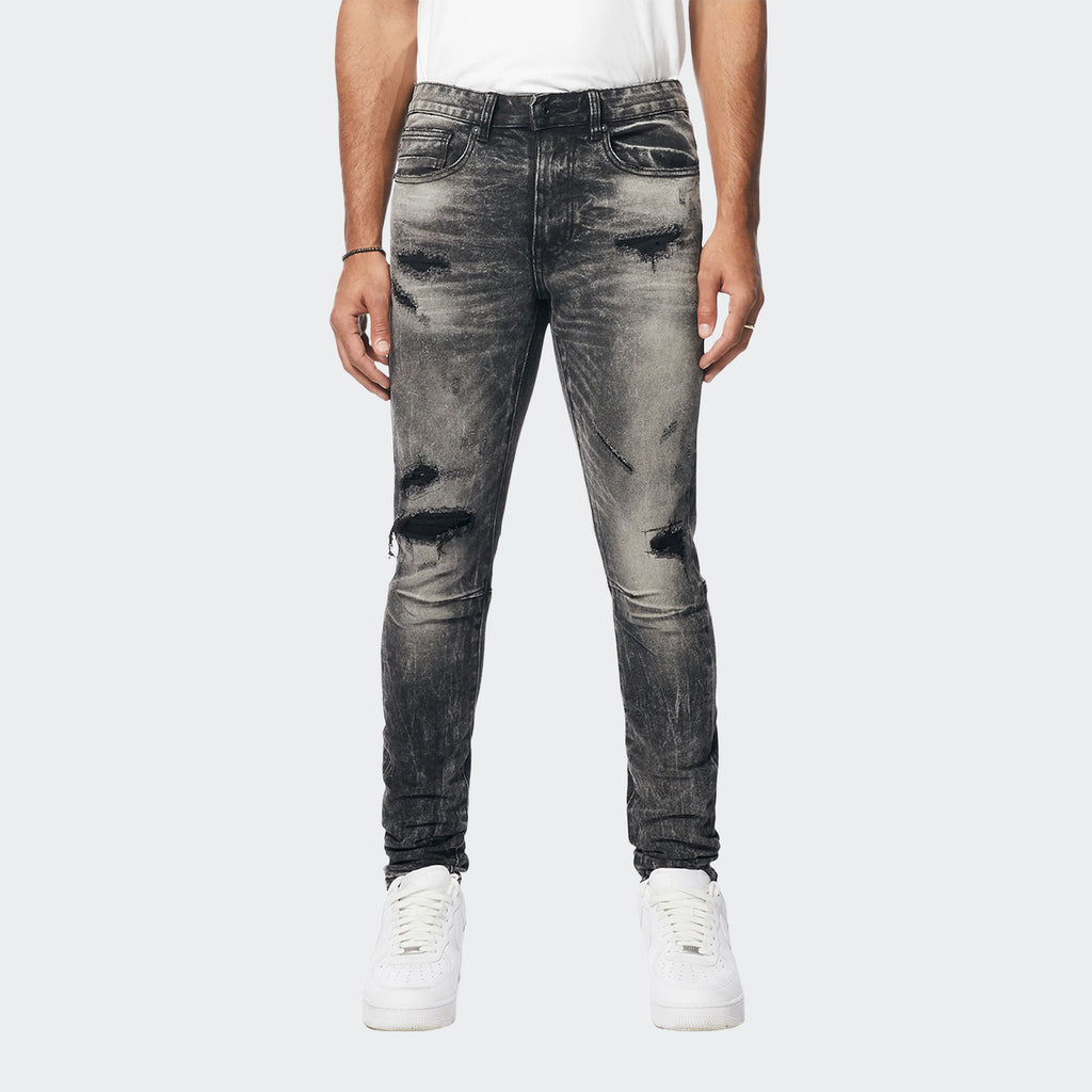 Men's Smoke Rise Vintage Washed Slim Tapered Jeans Bali Grey