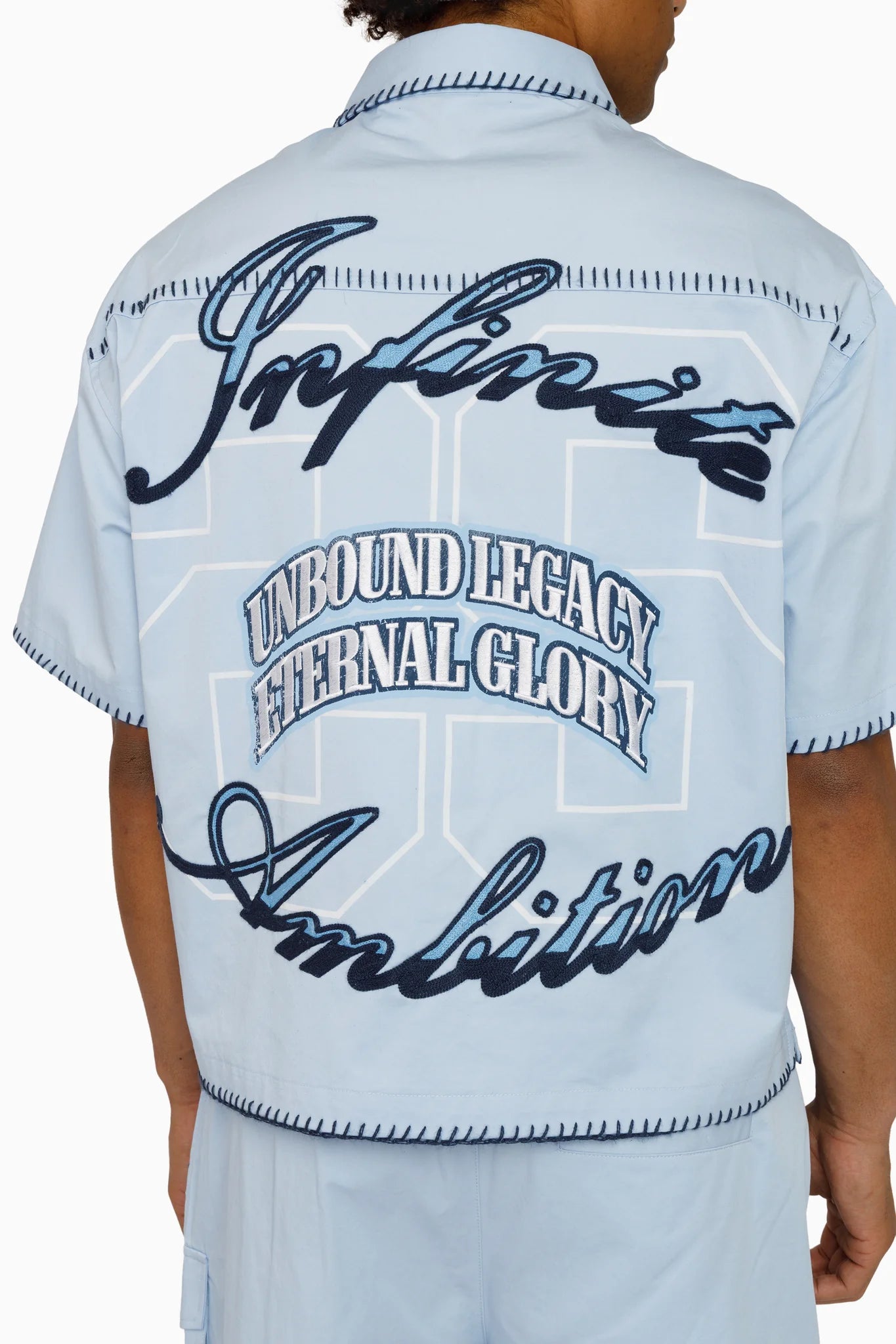 Men's Smoke Rise Infinite Ambition SS Button Down Shirt Blue Bell