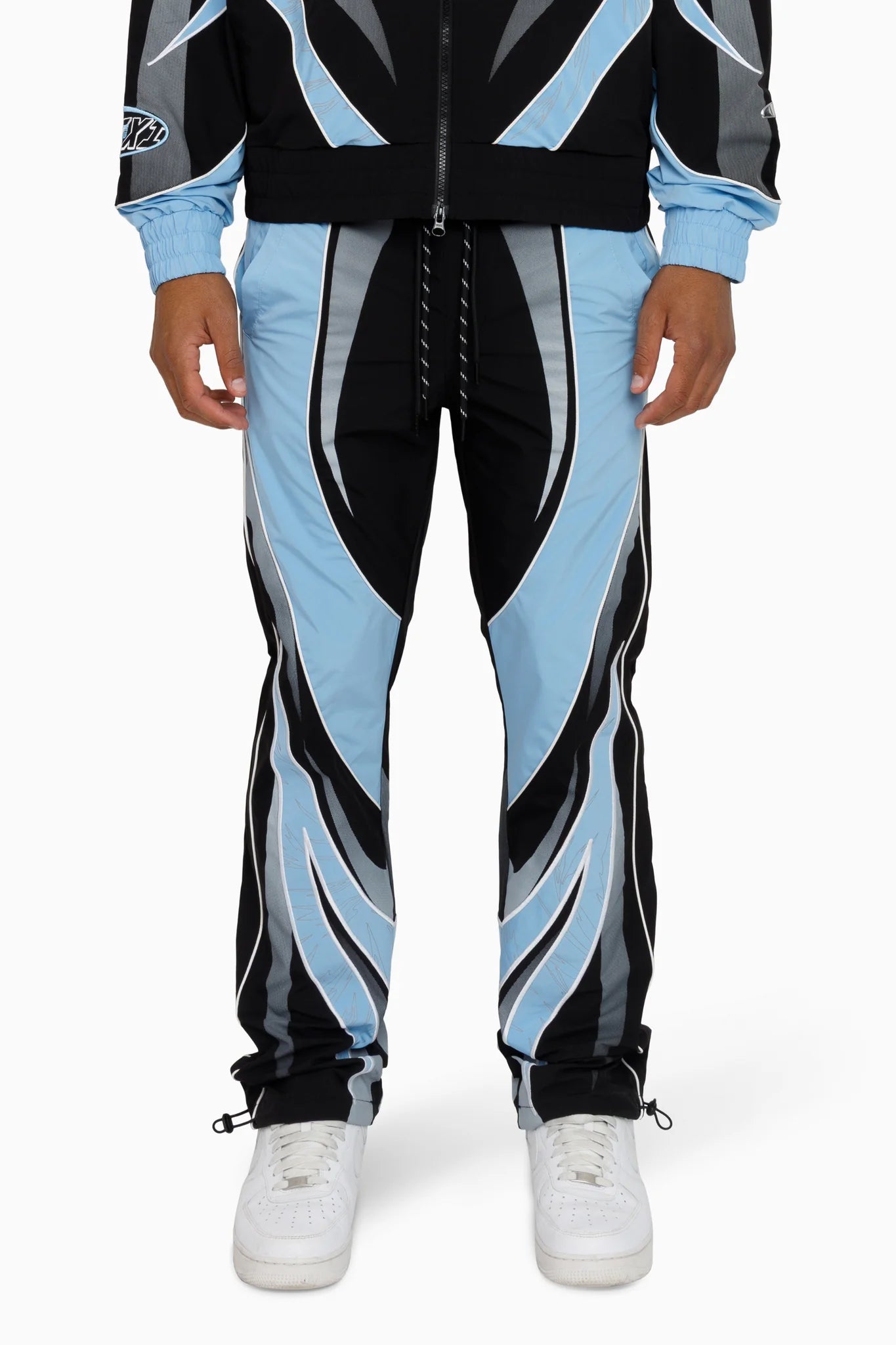 Men's Smoke Rise Rising Colorblock Windbreaker Pants Blue Bell