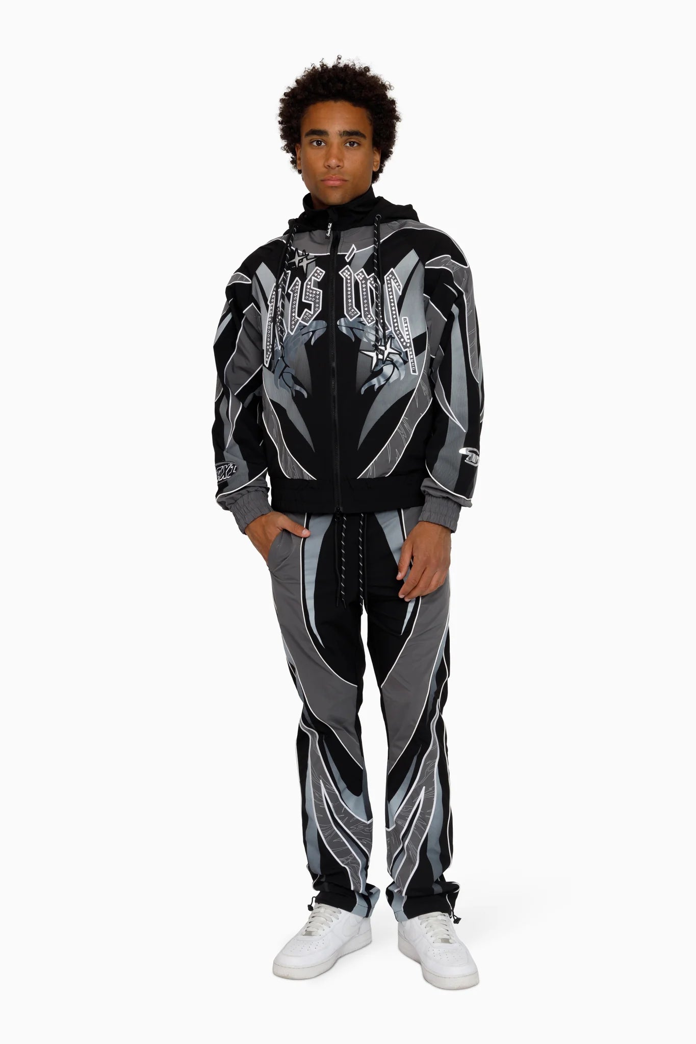 Men's Smoke Rise Rising Colorblock Windbreaker Pants Castlerock