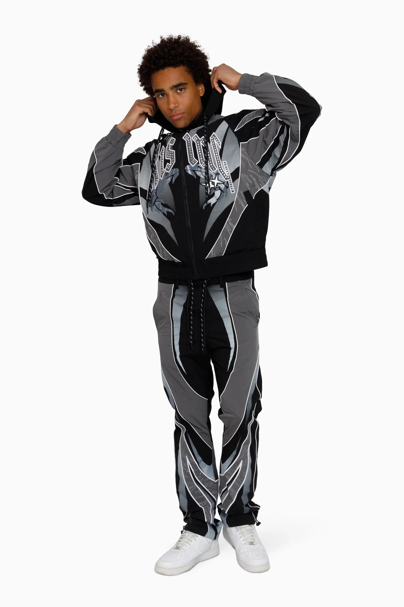 Men's Smoke Rise Rising Colorblock Windbreaker Pants Castlerock