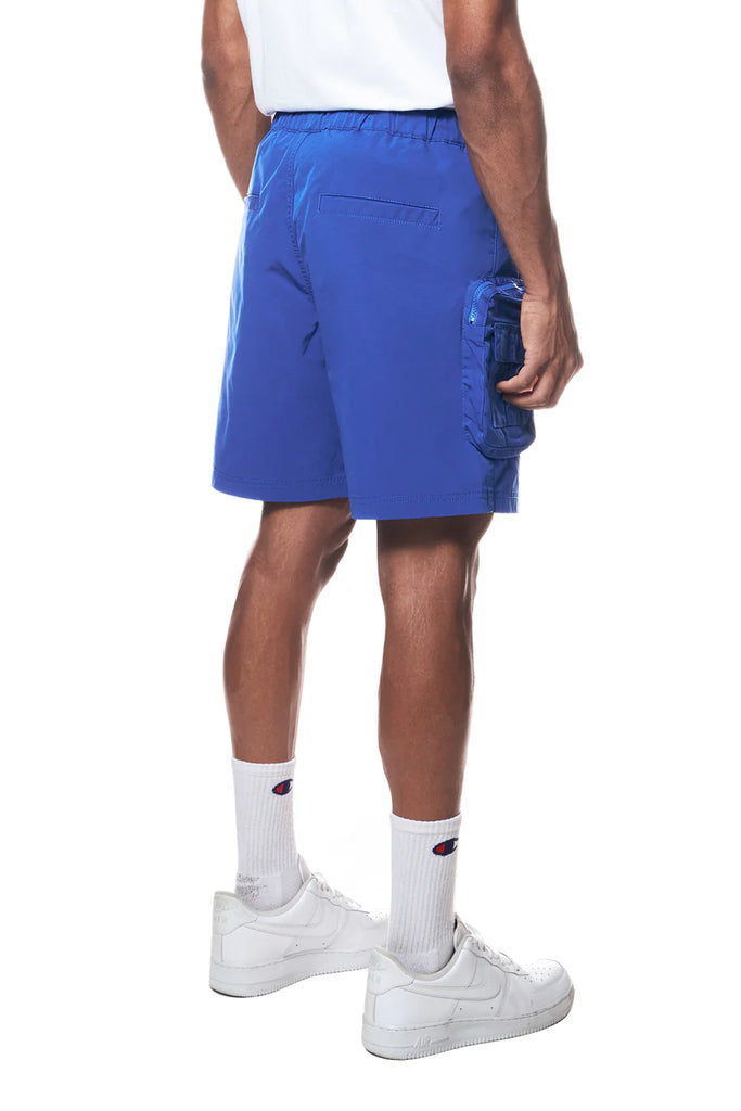 Men's Smoke Rise Printed Nylon Utility Shorts Blue