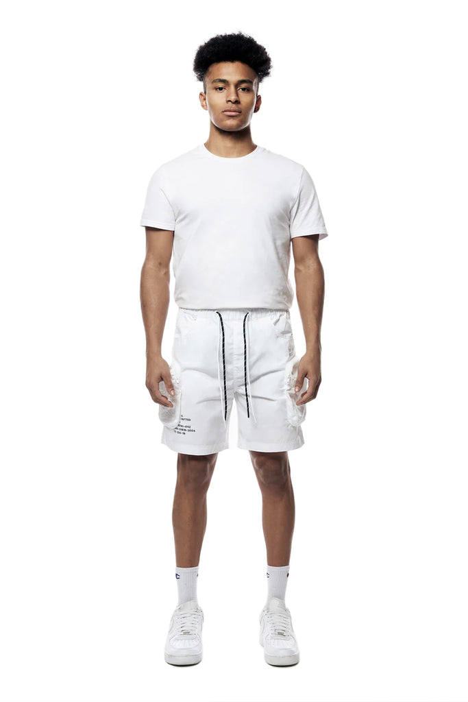 Men's Smoke Rise Printed Nylon Utility Shorts White