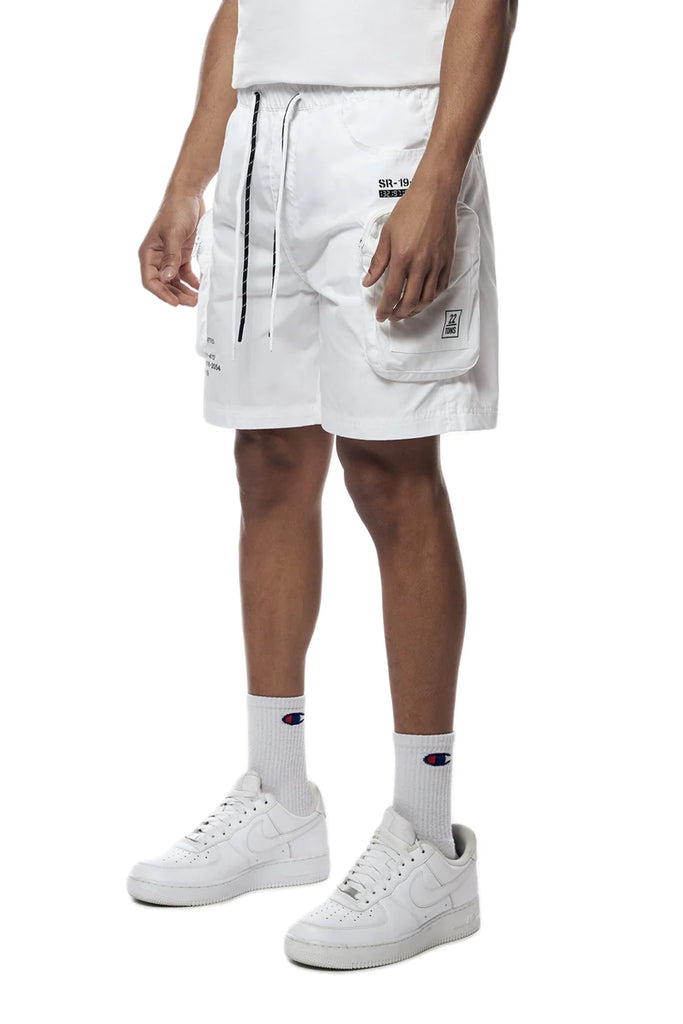 Men's Smoke Rise Printed Nylon Utility Shorts White