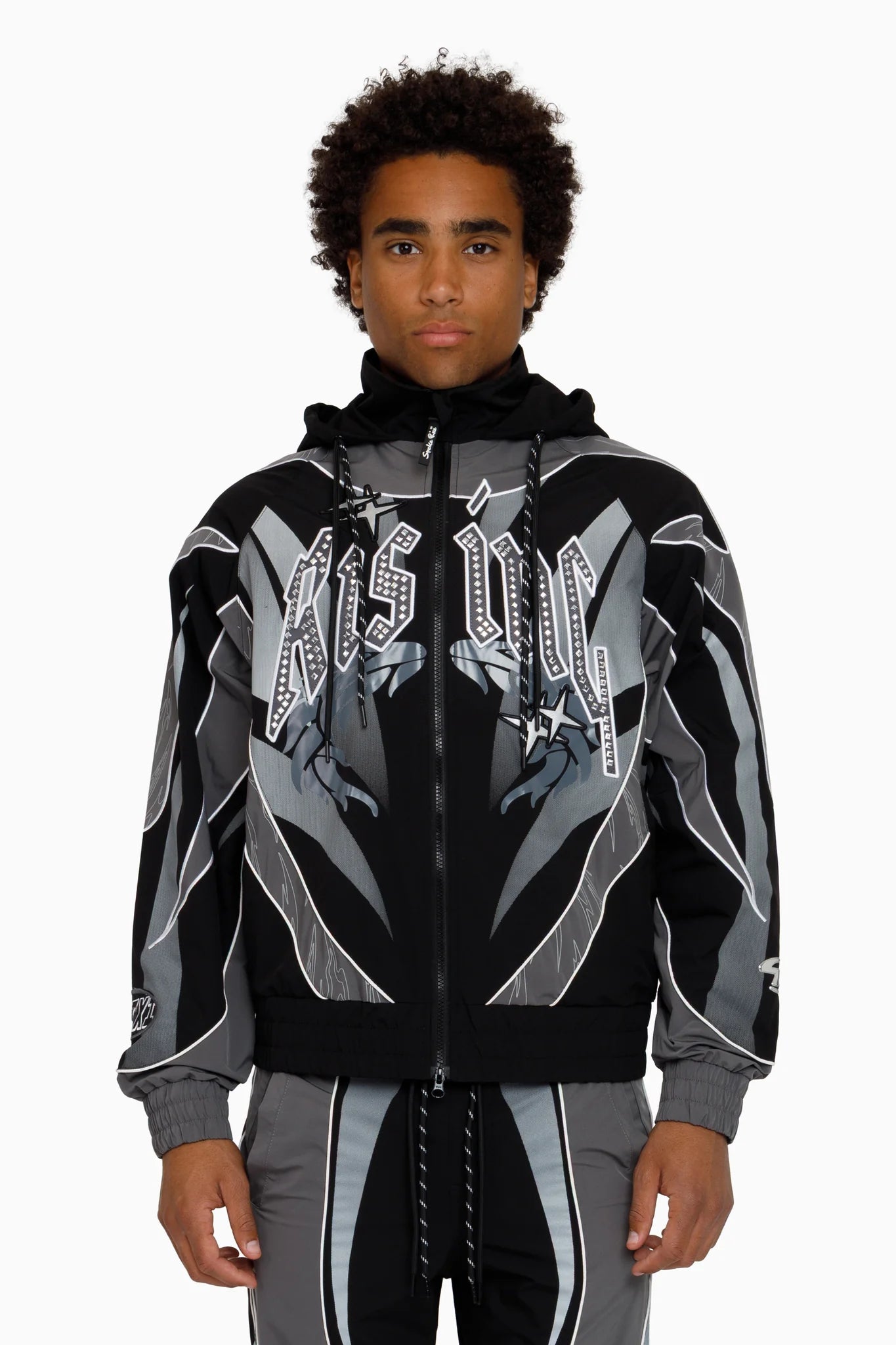 Men's Smoke Rise Rising Colorblock Windbreaker Jacket Castlerock