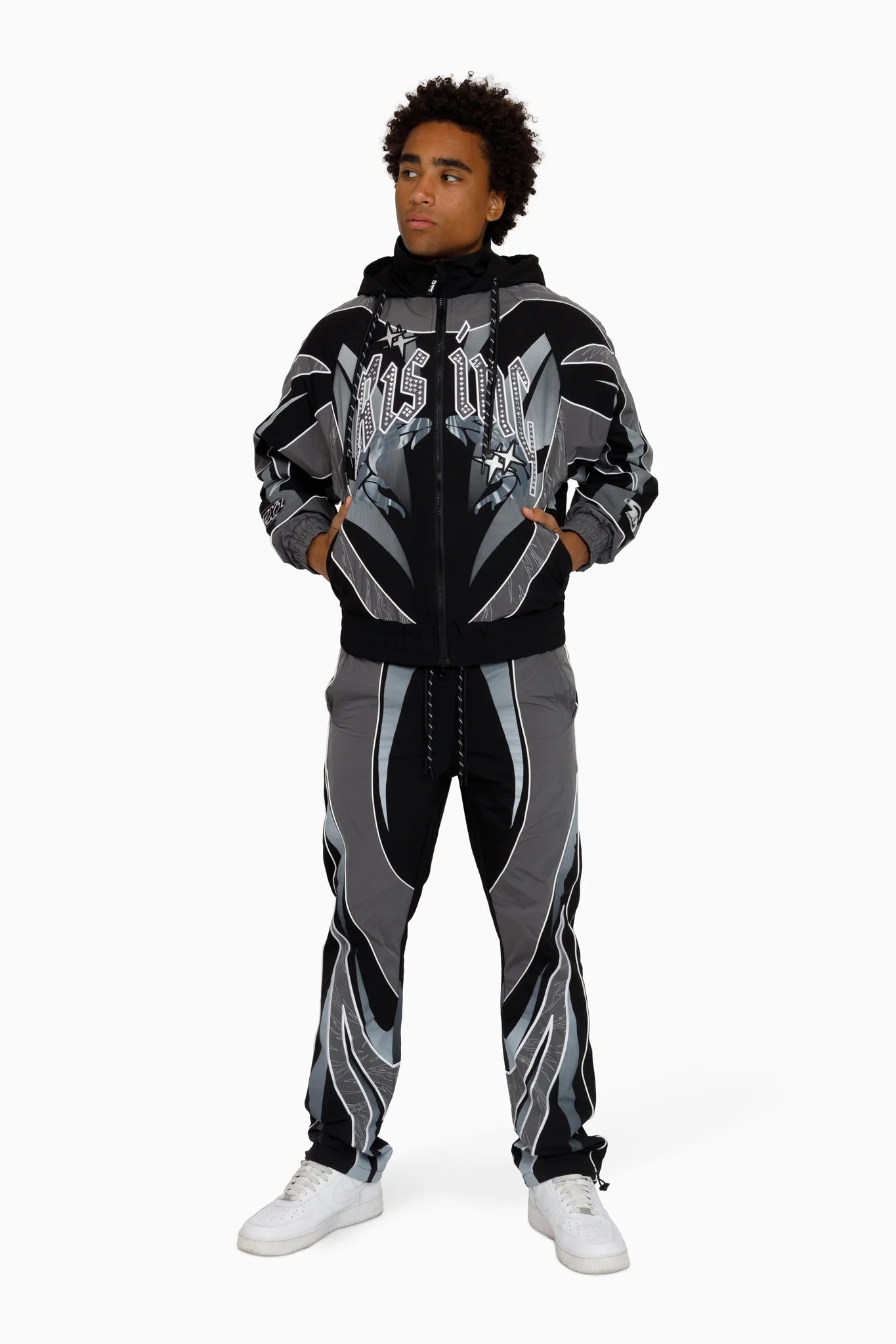 Men's Smoke Rise Rising Colorblock Windbreaker Jacket Castlerock