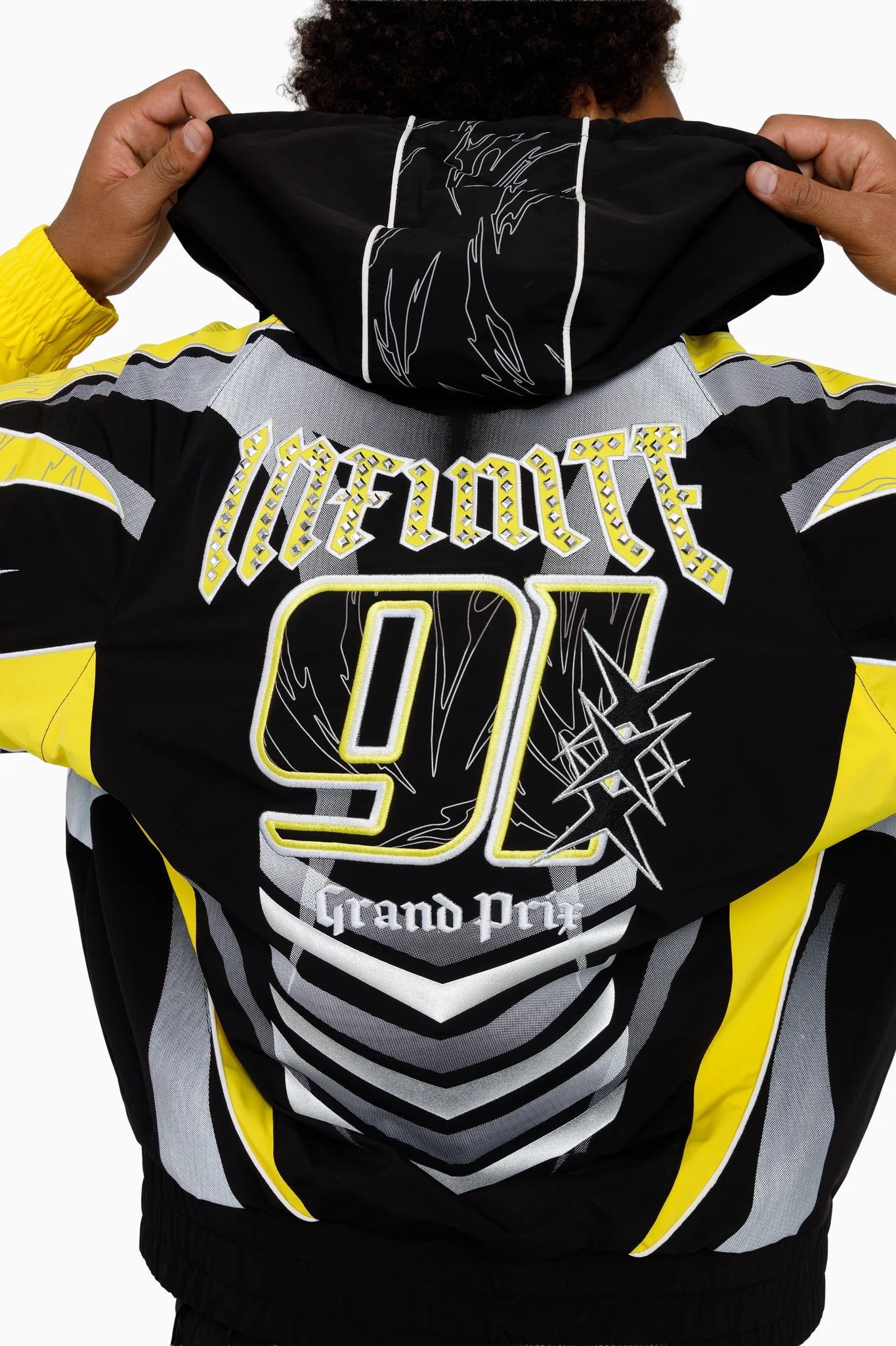 Men's Smoke Rise Rising Colorblock Windbreaker Jacket Cyber Yellow