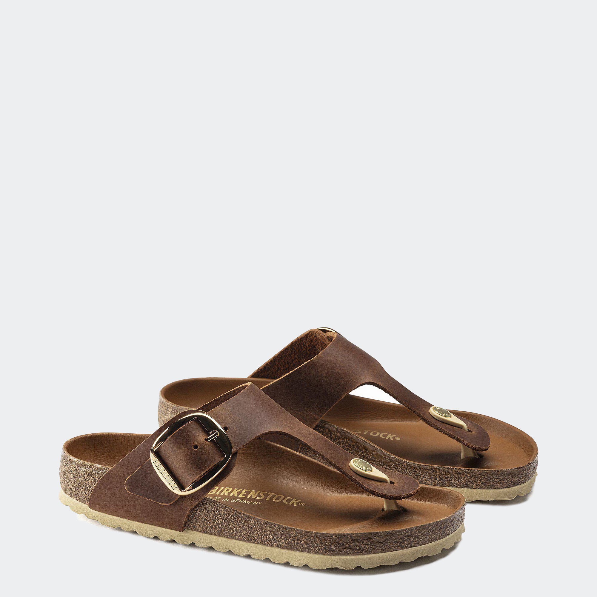 Women's BIRKENSTOCK Gizeh Big Buckle Cognac