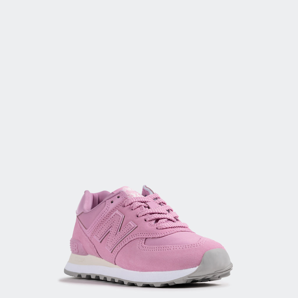 Women's New Balance 574 Shoes Pink Sugar