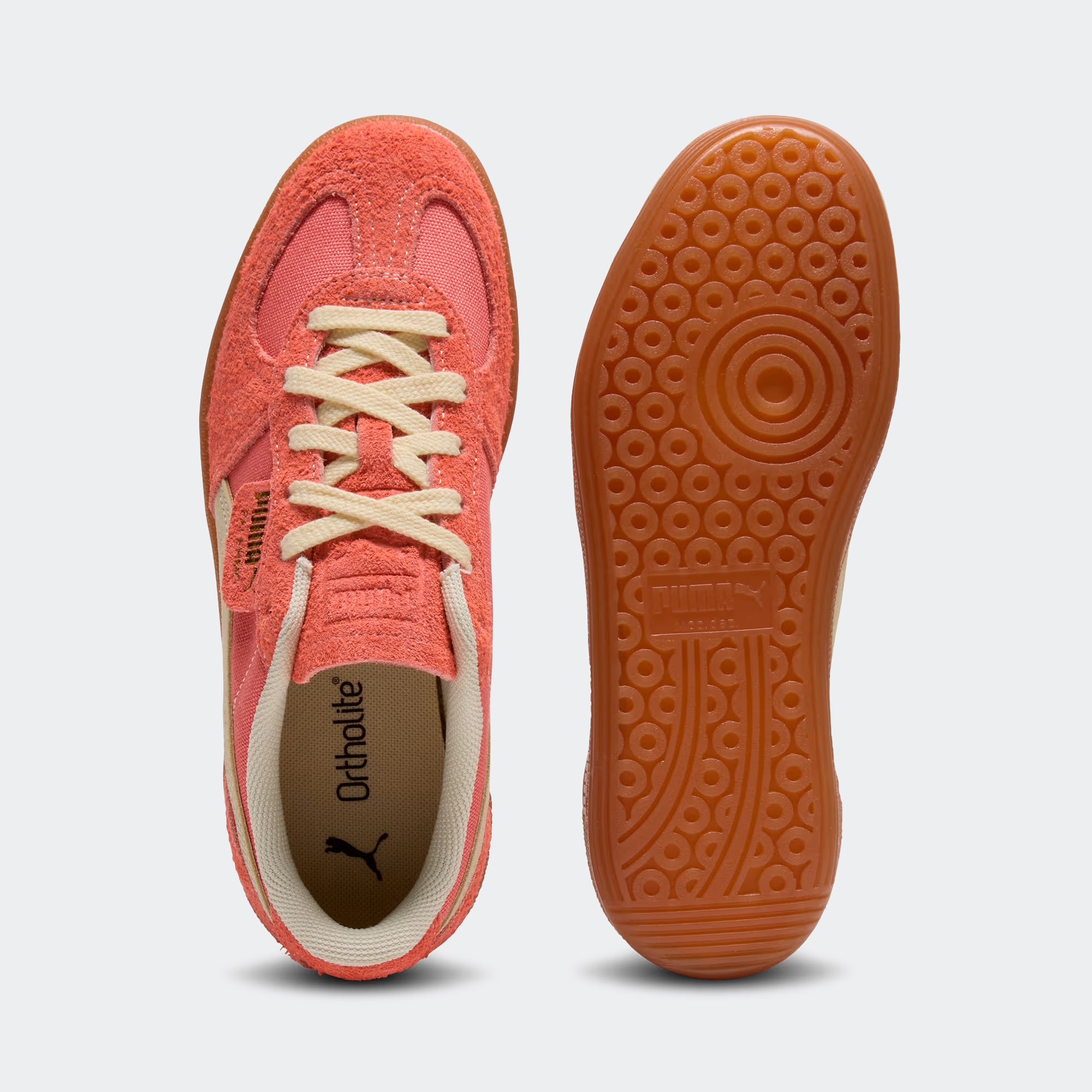 Women's PUMA Palermo Vintage Sneakers Peach Frost / Creamy Vanilla