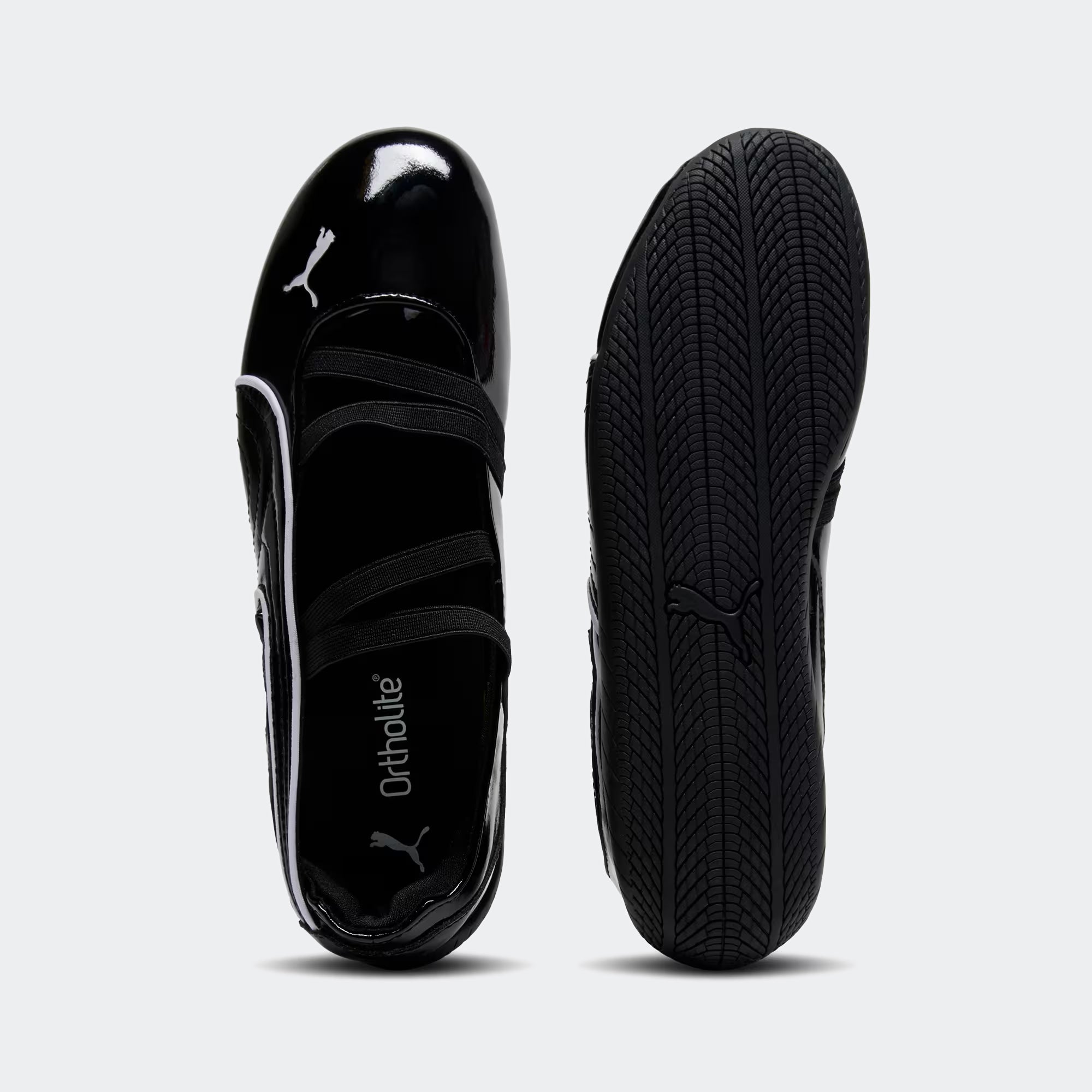 Women's PUMA Speedcat Ballet Glossy Shoes Black / White