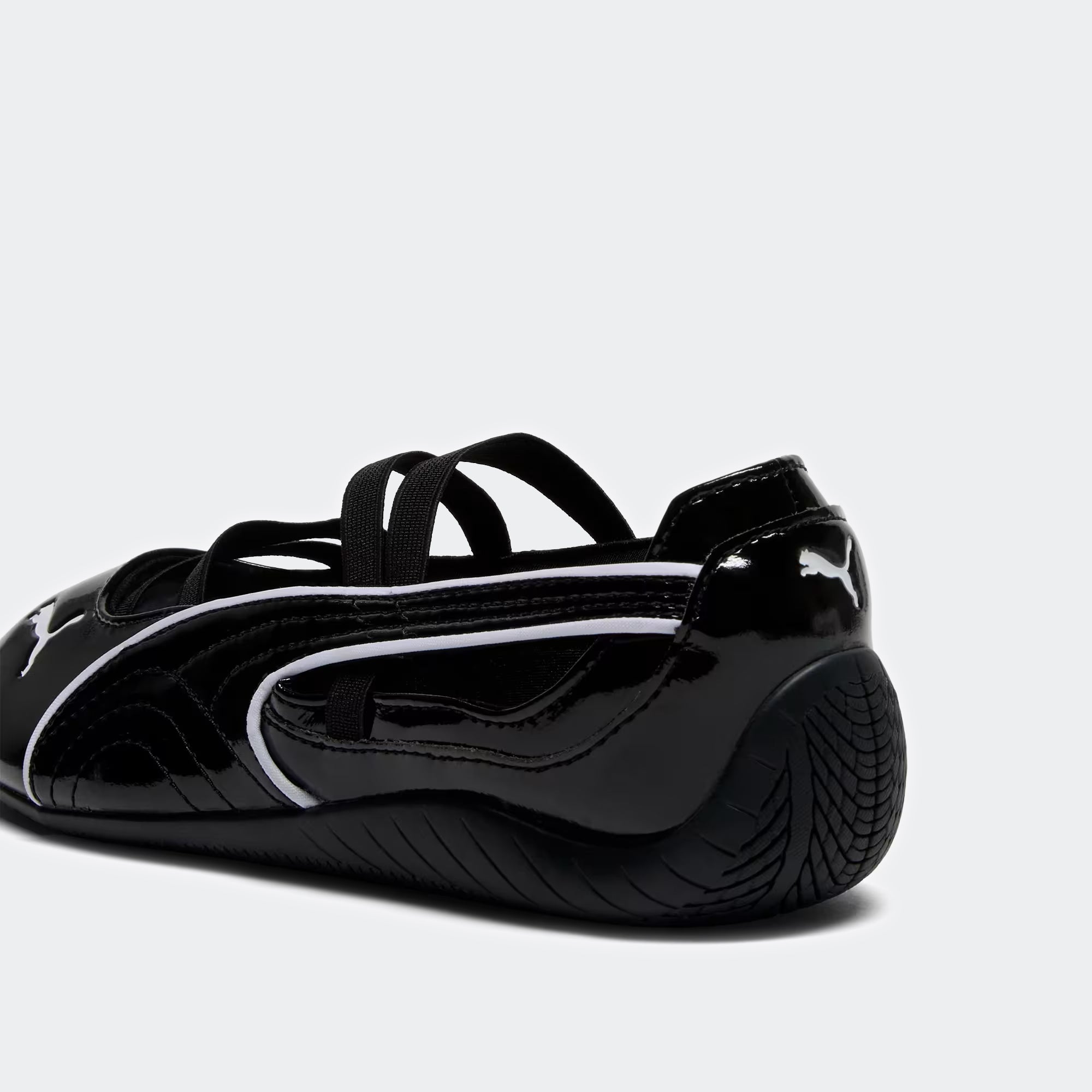 Women's PUMA Speedcat Ballet Glossy Shoes Black / White