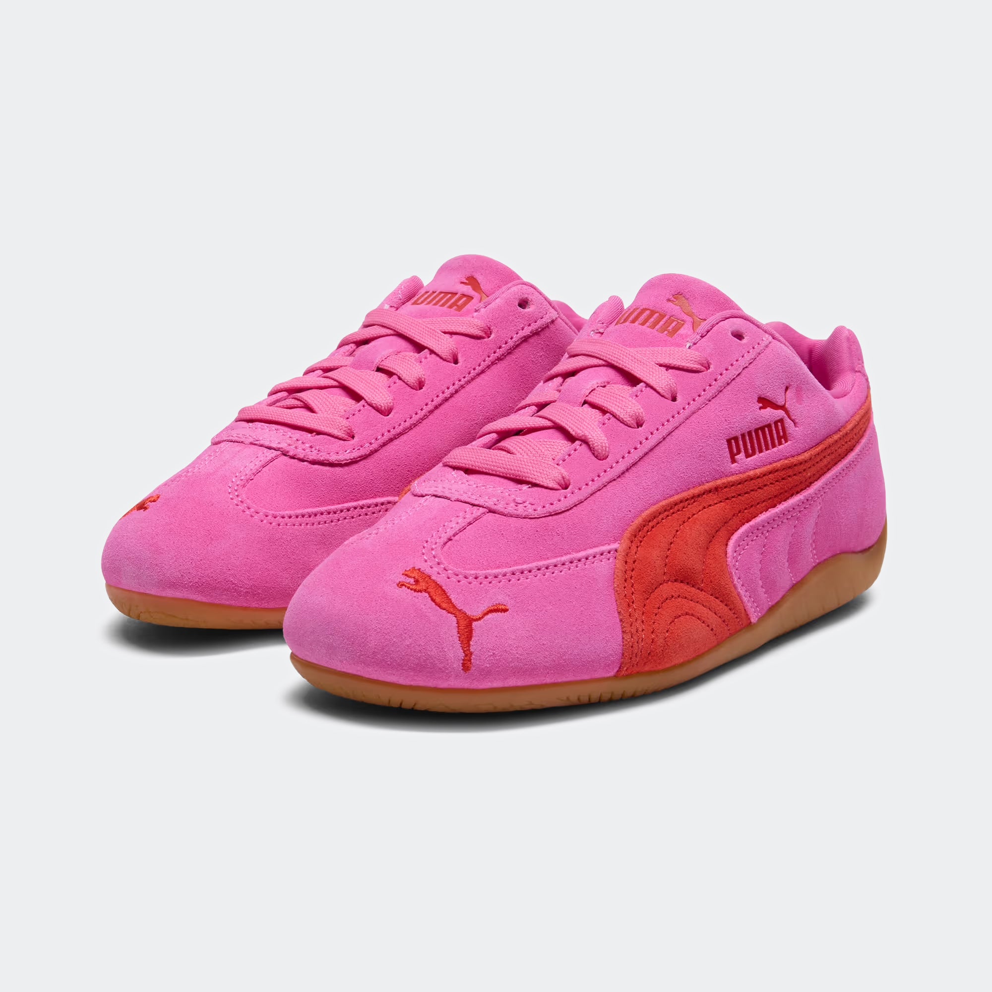 Women's PUMA Speedcat OG Shoes Pink Pixel / Glowing Red