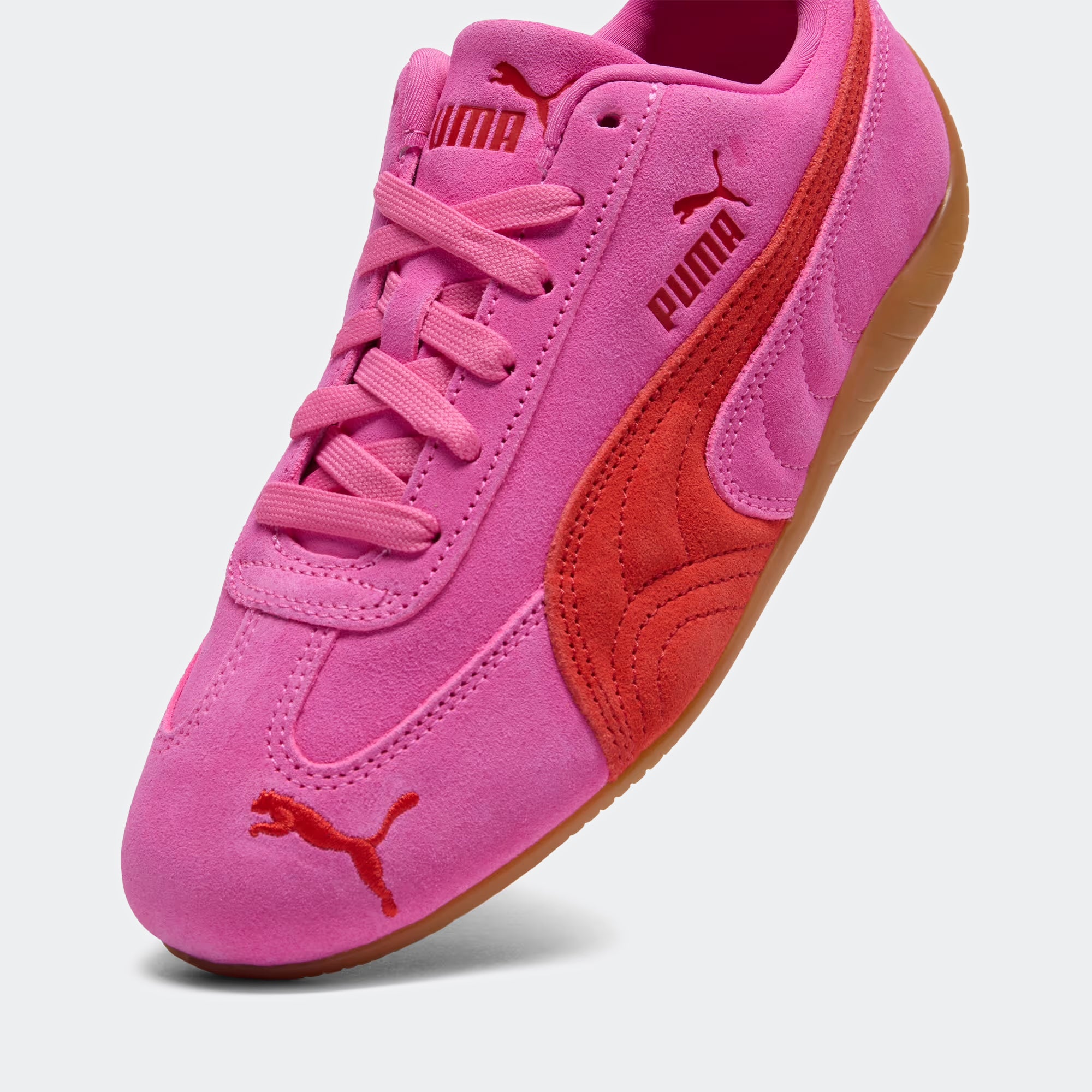 Women's PUMA Speedcat OG Shoes Pink Pixel / Glowing Red